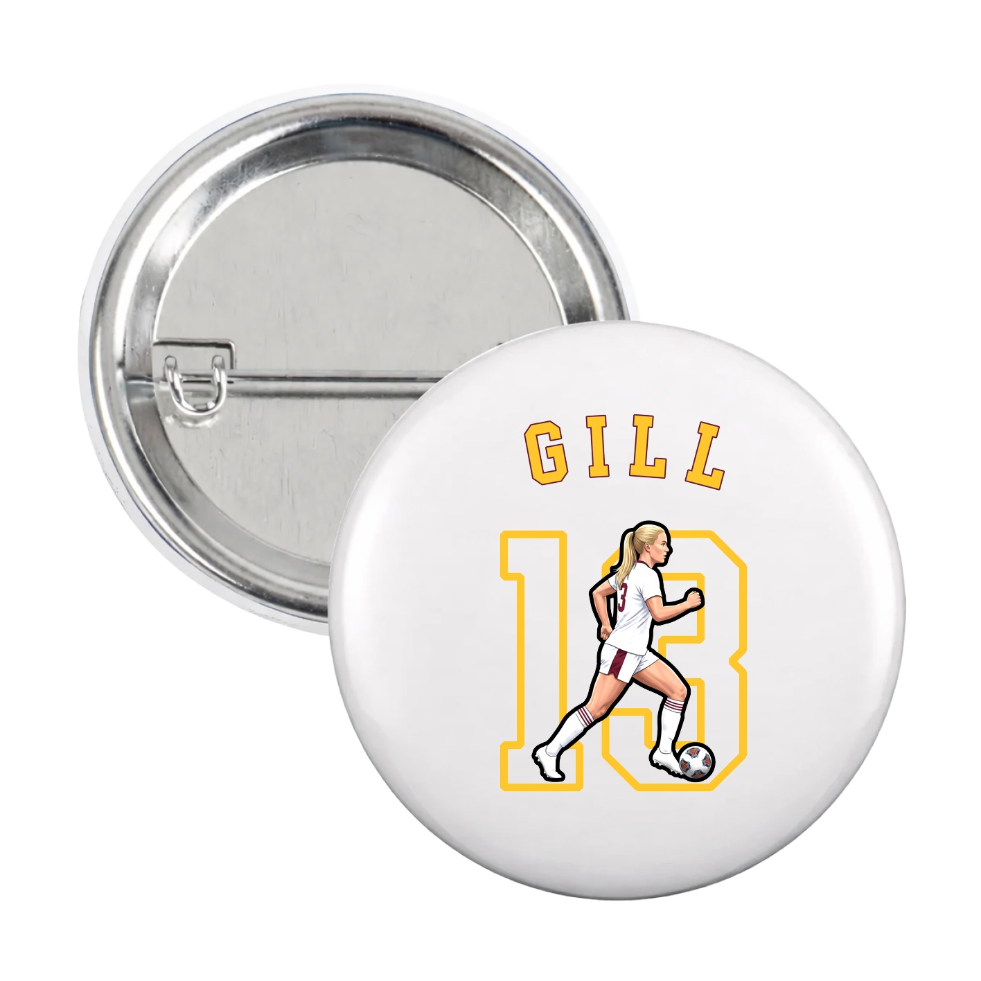 Game Day Button — Shirsey Arch in White