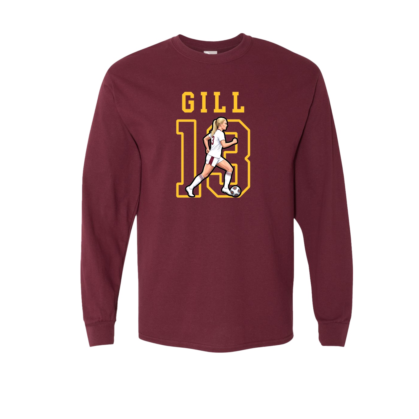 Long Sleeve Tee — Shirsey in Maroon
