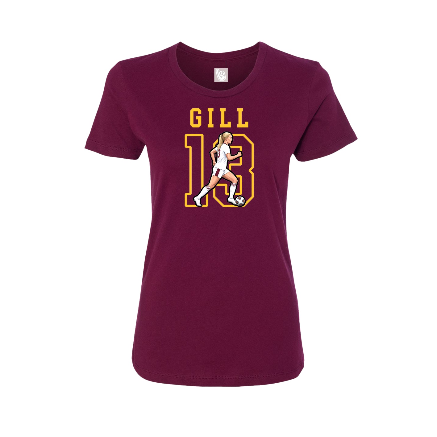 Fitted Women's Tee — Shirsey in Maroon