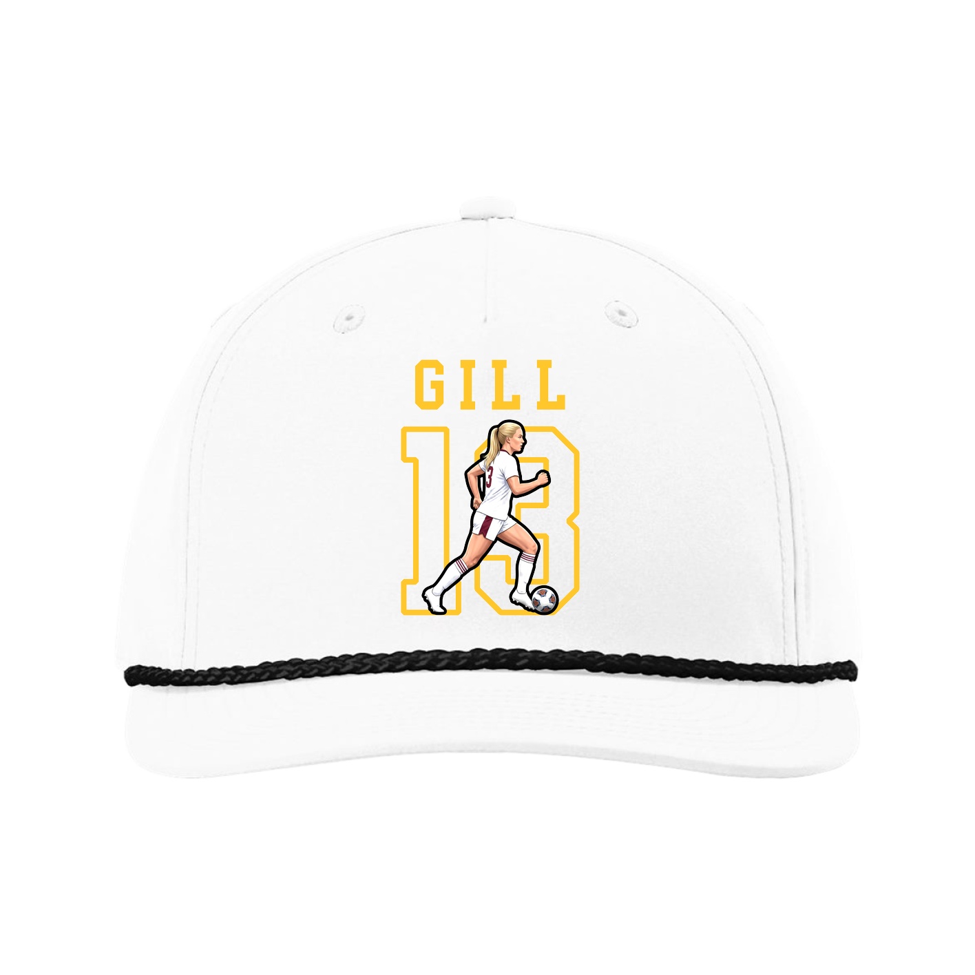 Five-Panel Classic Rope Cap — Shirsey in White
