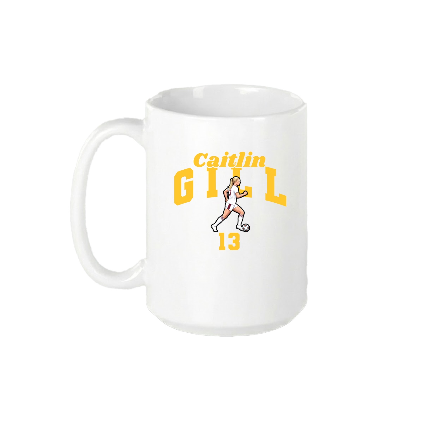 15oz Coffee Mug — Signature Arch in White