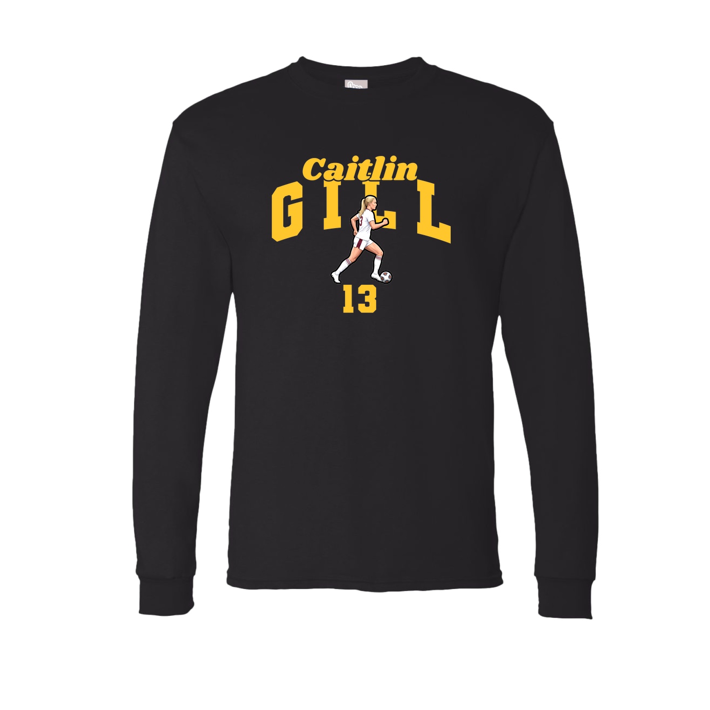 Long Sleeve Tee — Signature Arch in Black