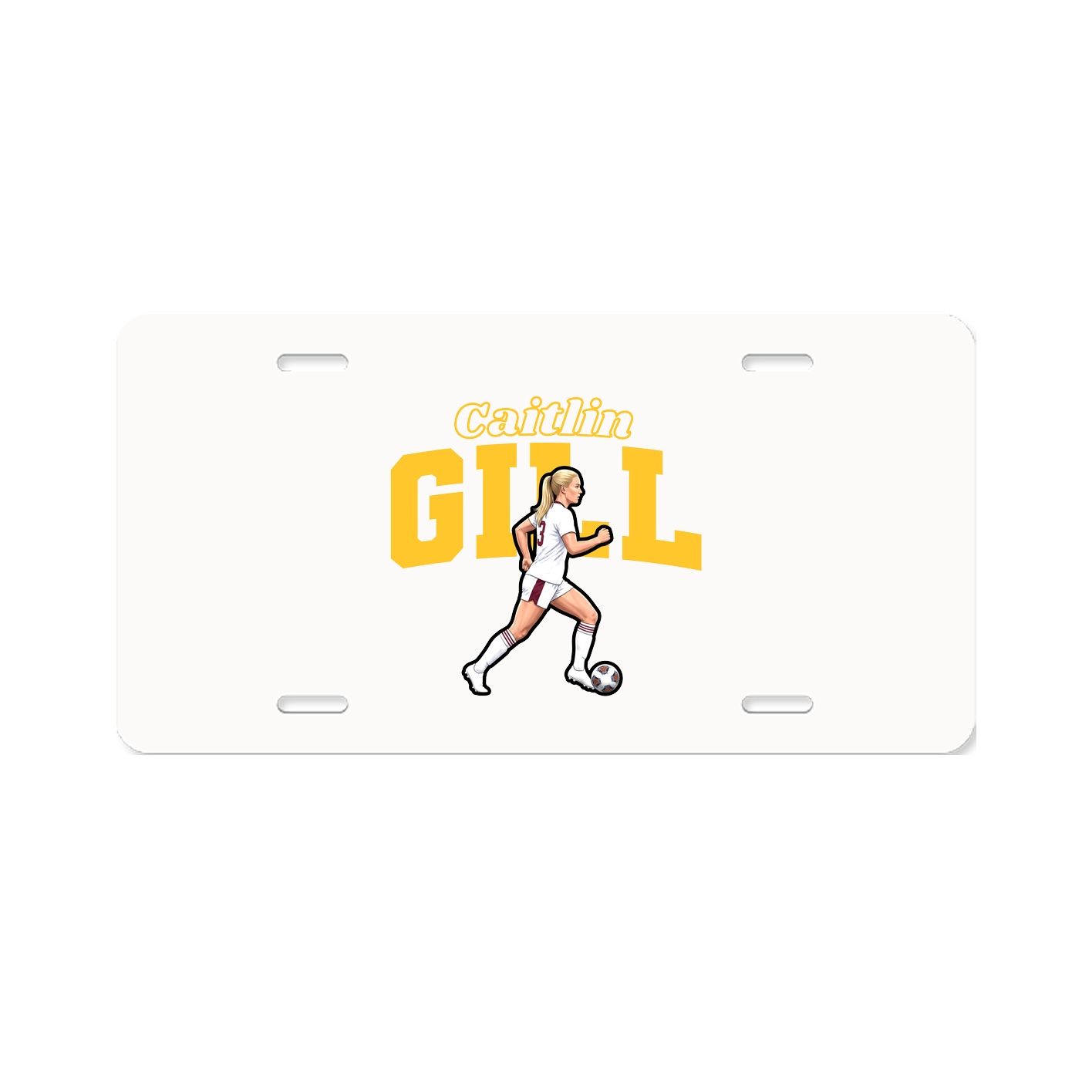 License Plate — Name Arch in Classic