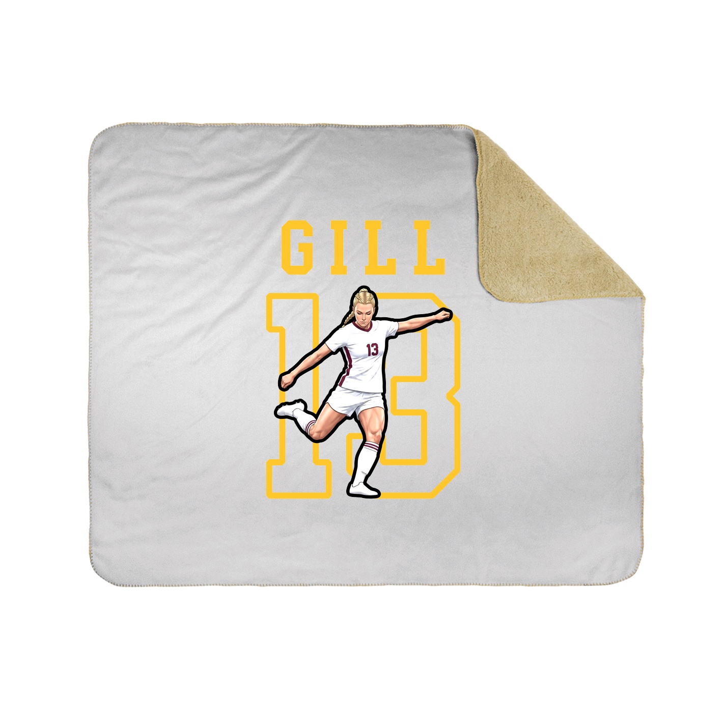 Throw Blanket — Shirsey in White