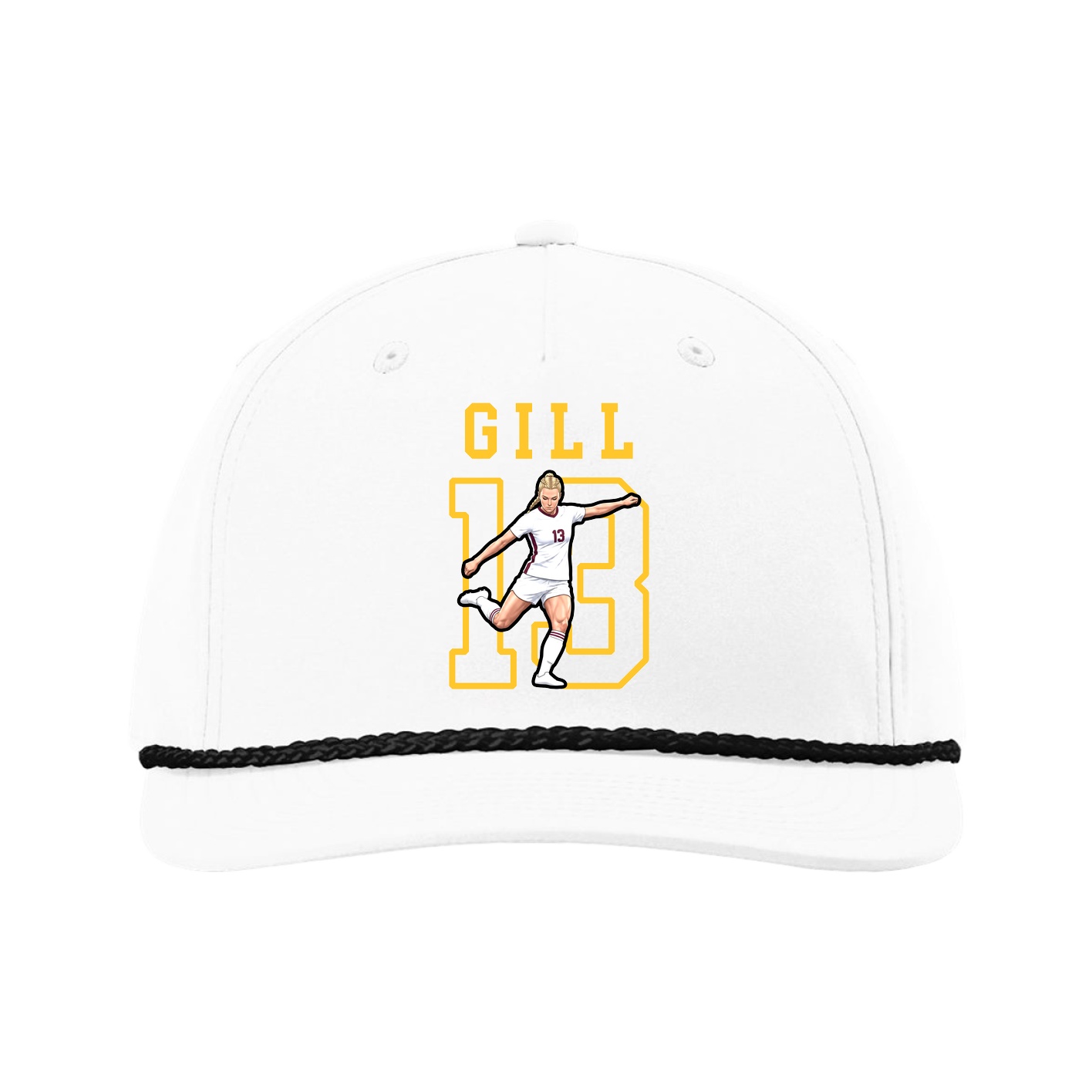 Five-Panel Classic Rope Cap — Shirsey in White