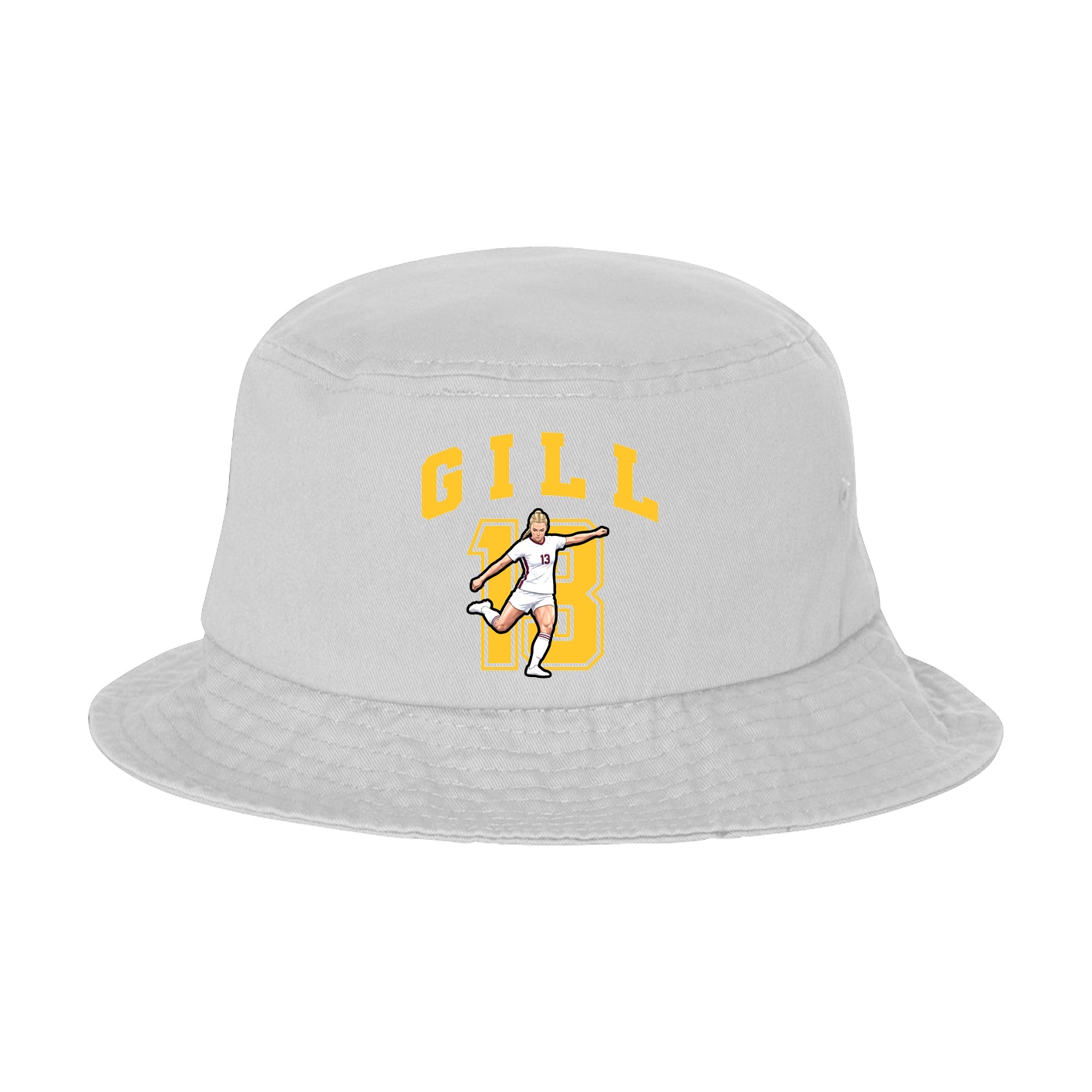 Bucket Cap — Number in White