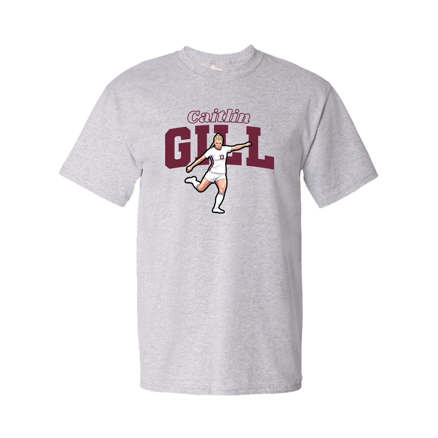 Youth Tee — Name Arch in Grey