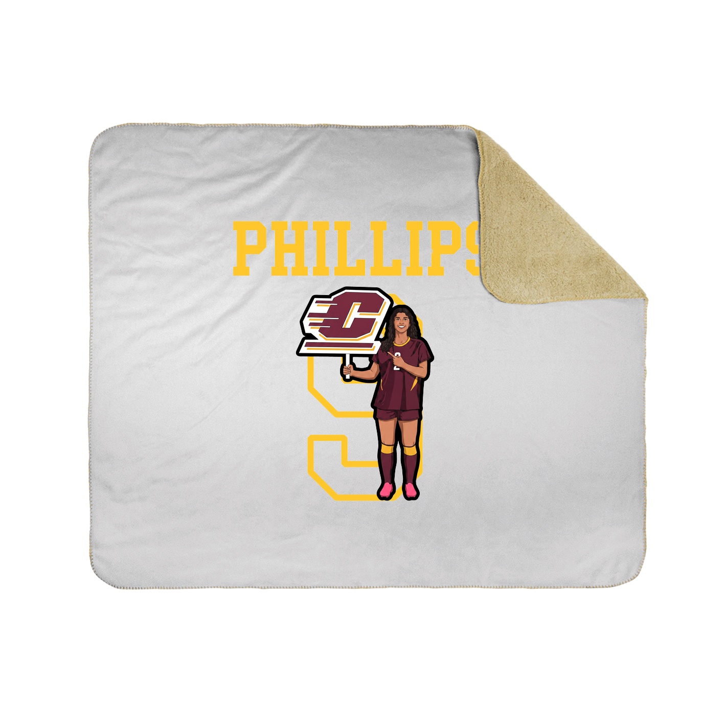 Throw Blanket — Shirsey in White