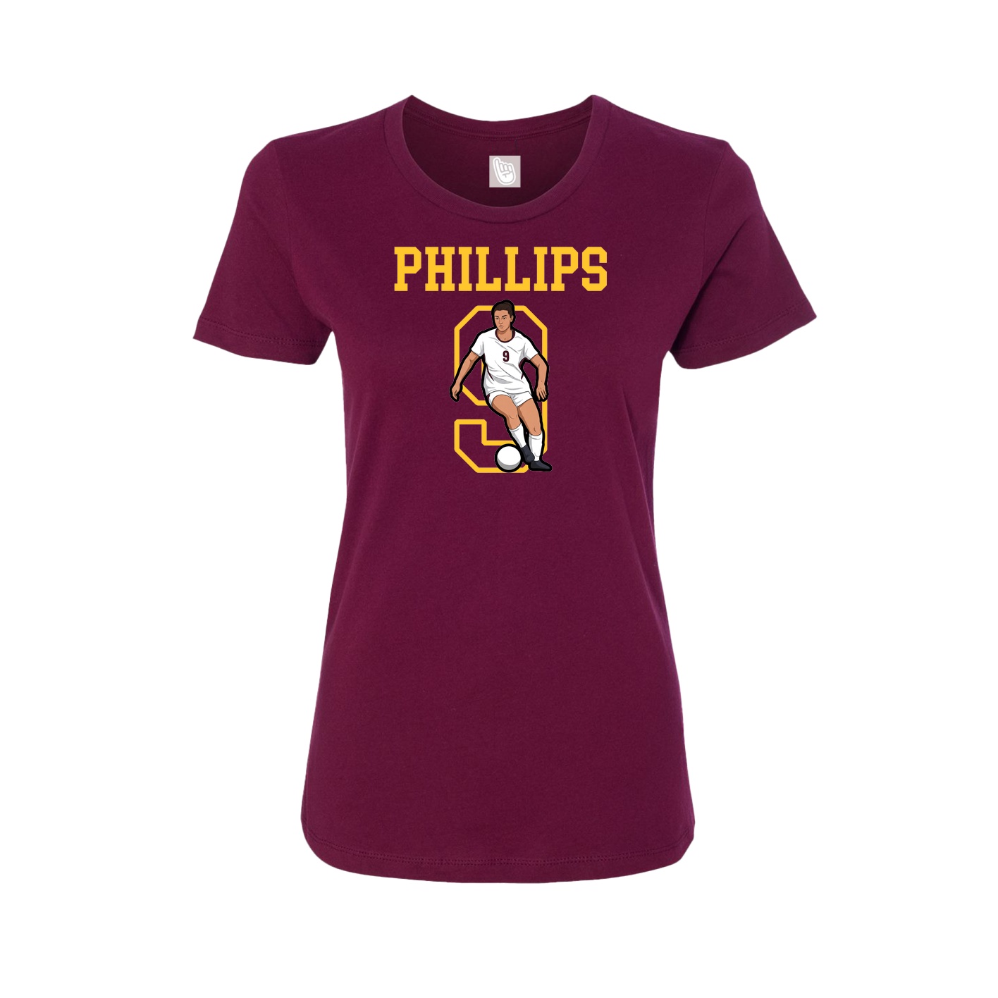 Fitted Women's Tee — Shirsey in Maroon