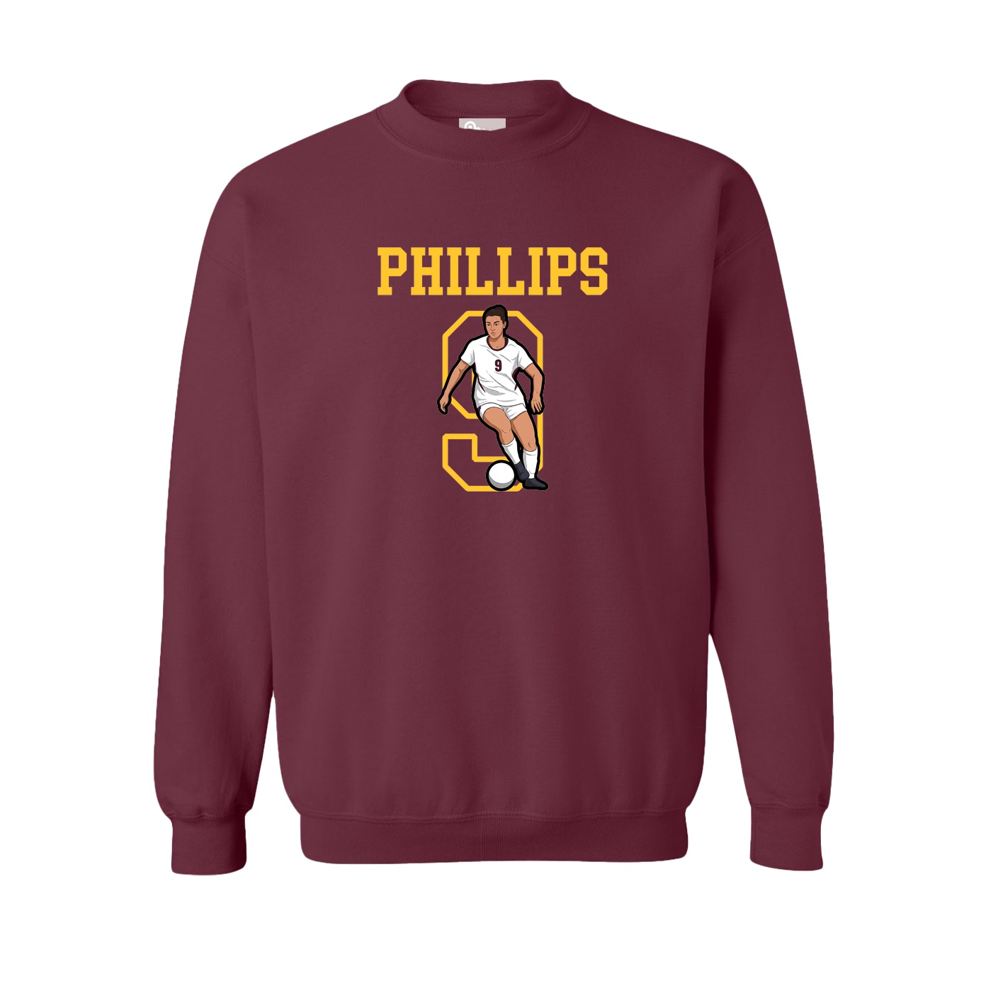 Fleece Crew — Shirsey in Maroon