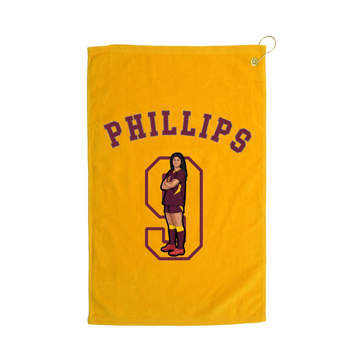 Golf Towel — Shirsey Arch in Gold