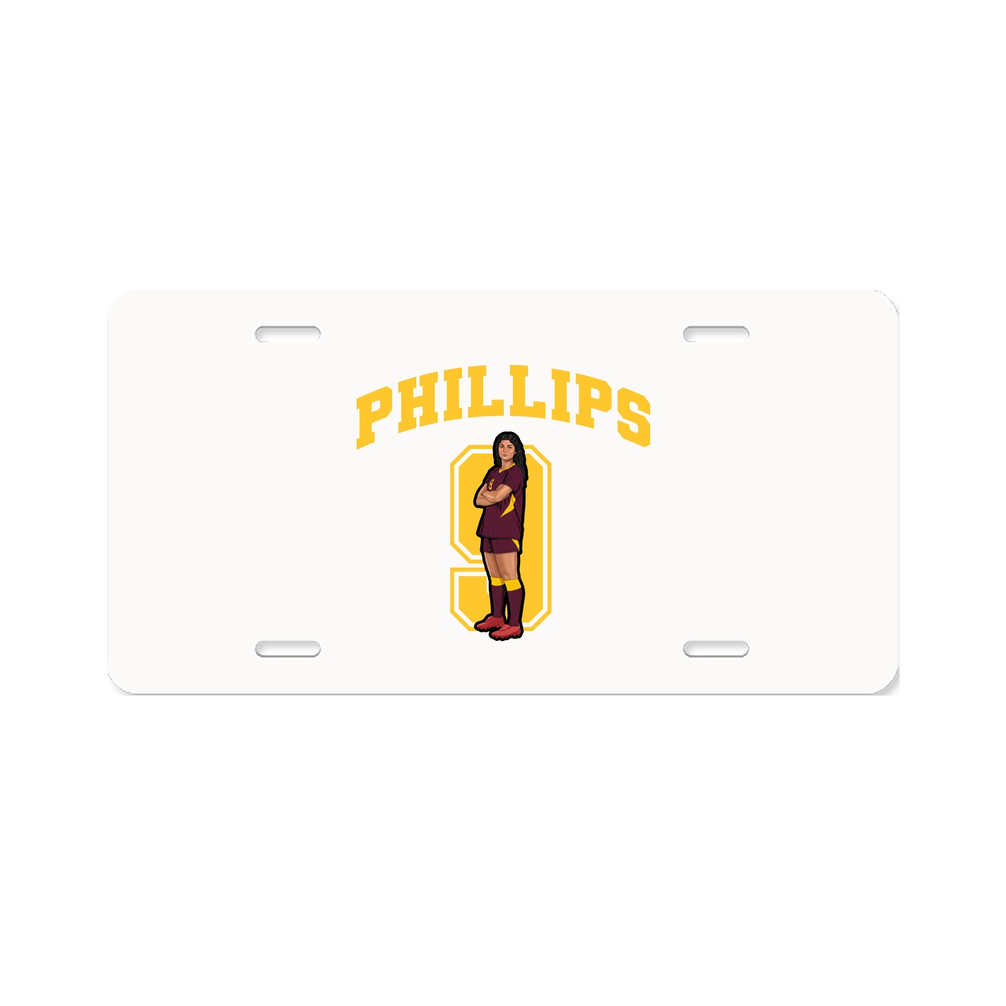 License Plate — Number in Classic