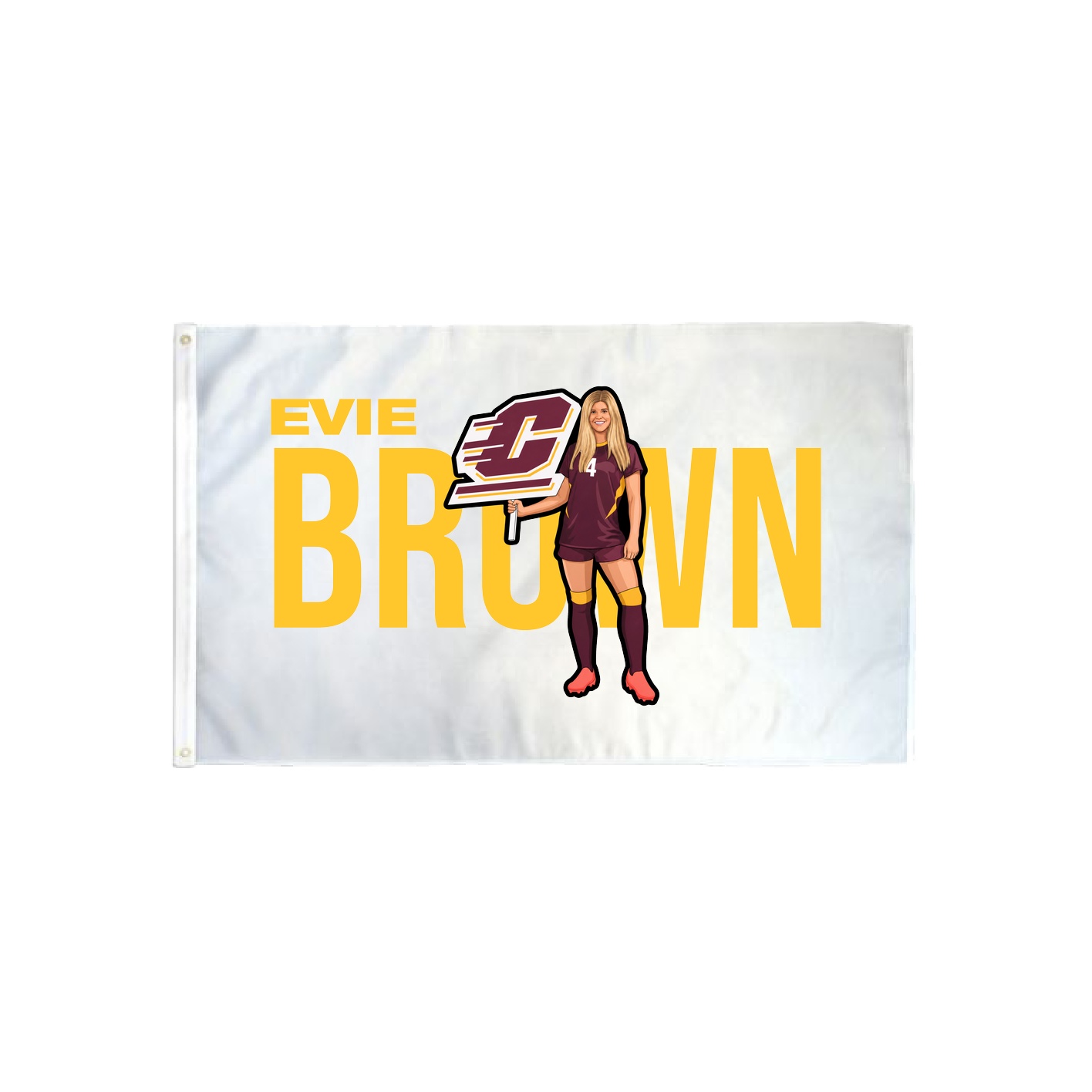 3x5 Flag — Player Name in Classic