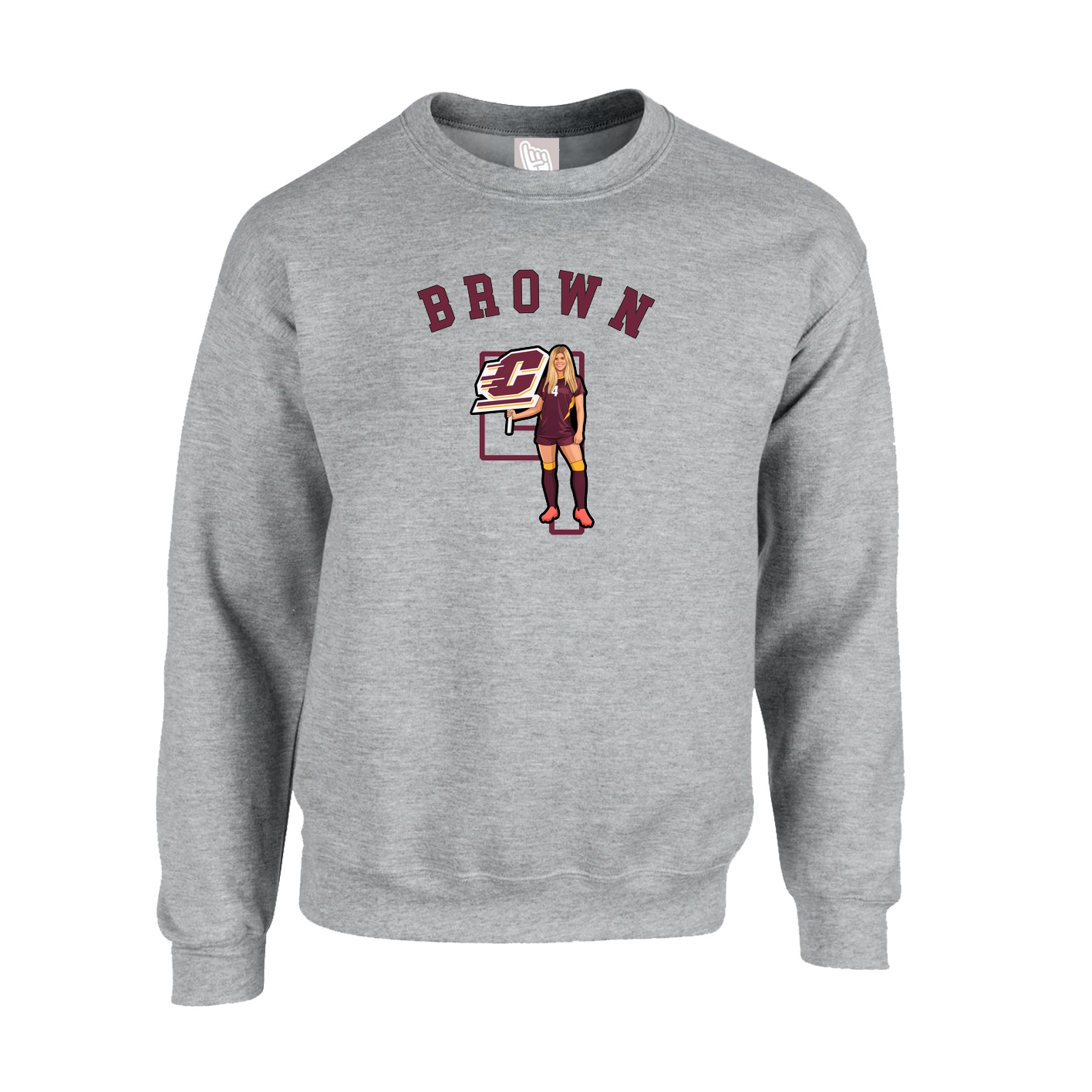 Fleece Crew — Shirsey Arch in Grey