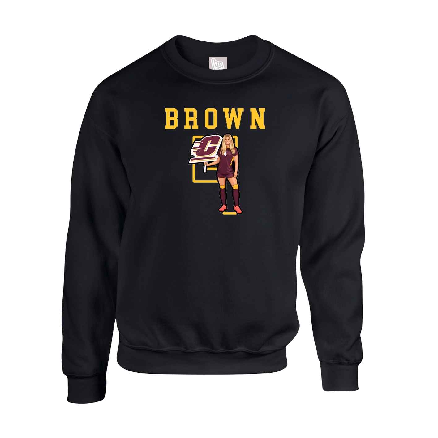 Fleece Crew — Shirsey in Black