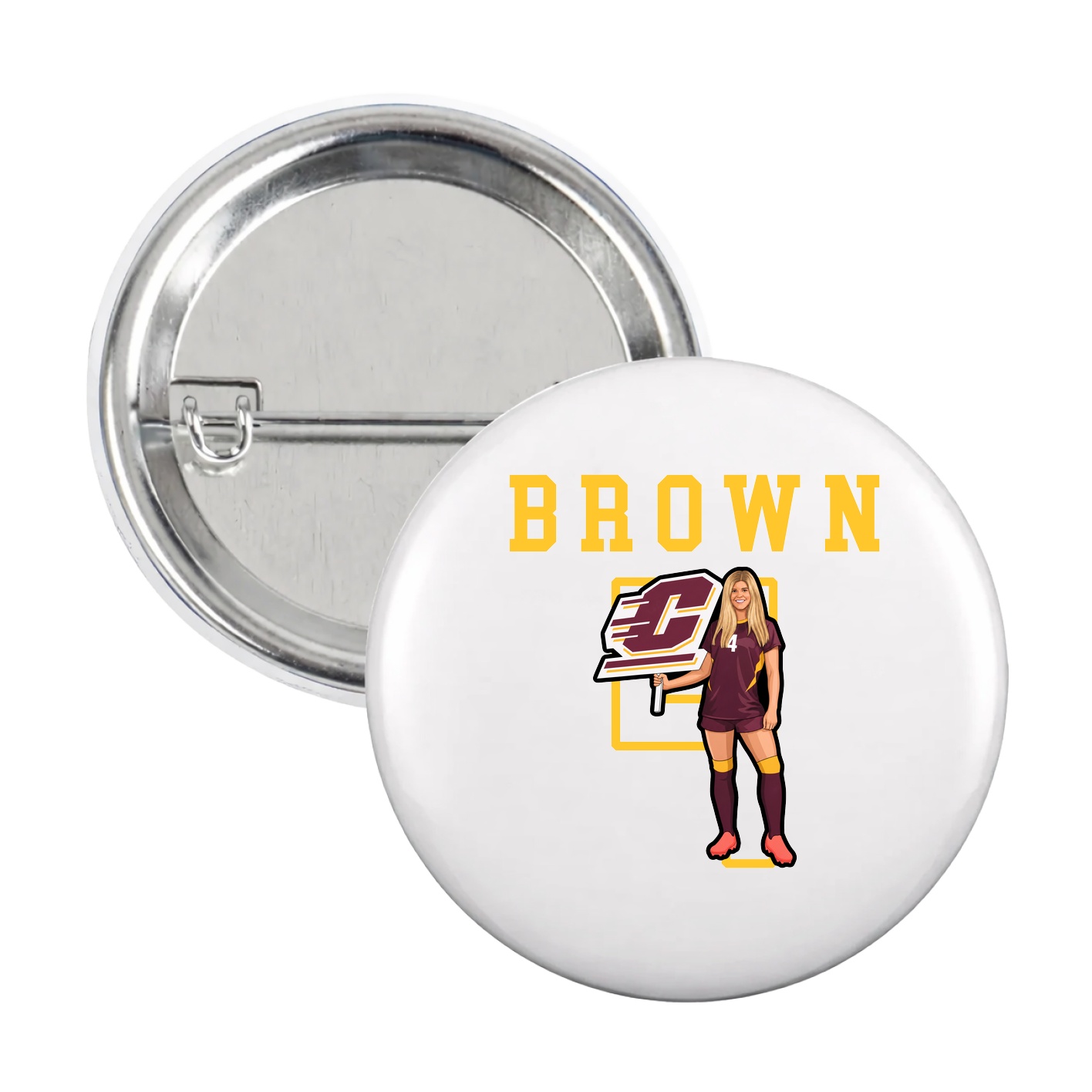 Game Day Button — Shirsey in White