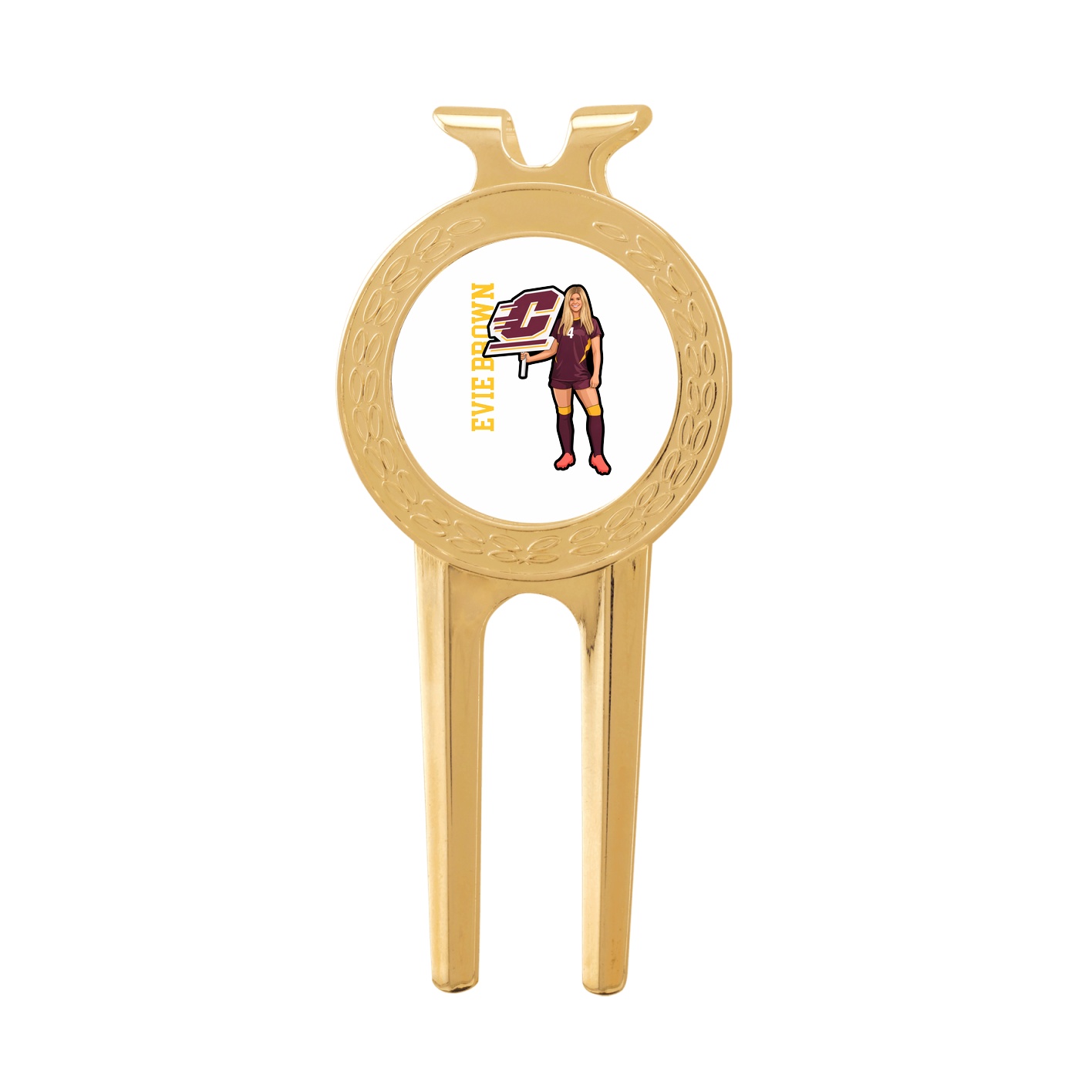 Divot Tool with Ball Marker — Name Vertical in Classic