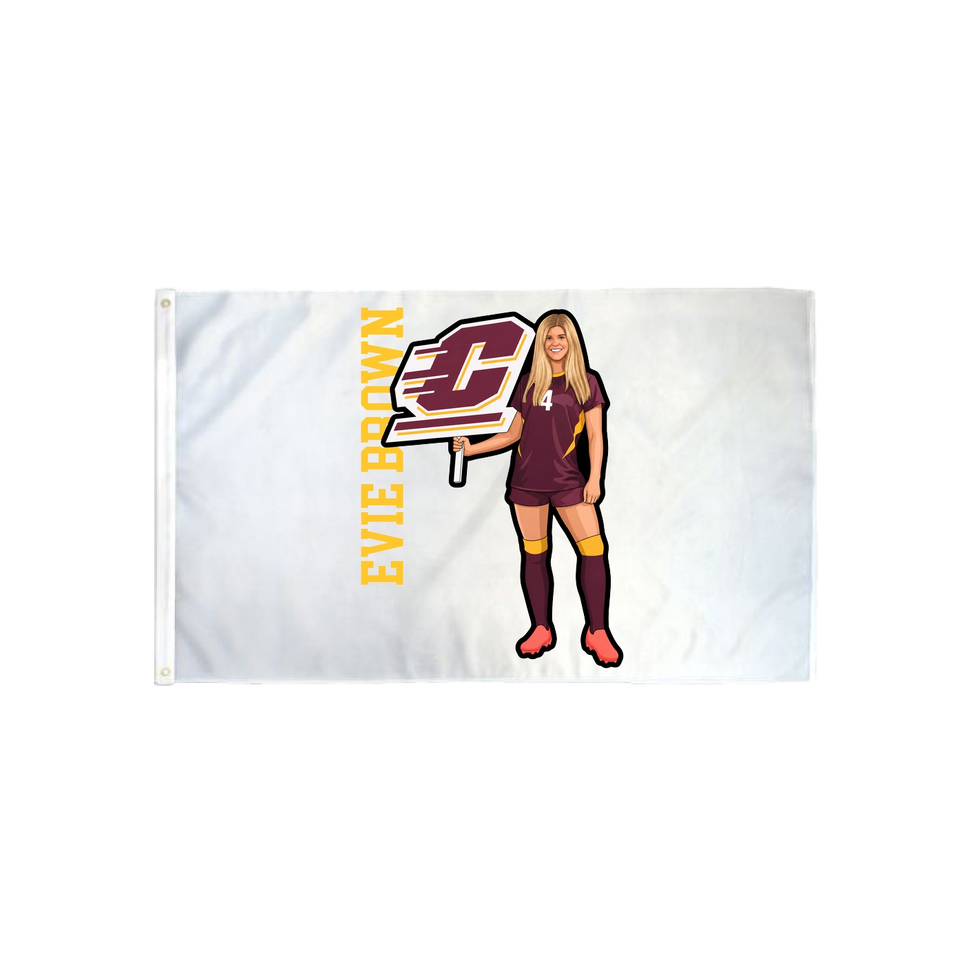 3x5 Flag — Name Vertical in Classic