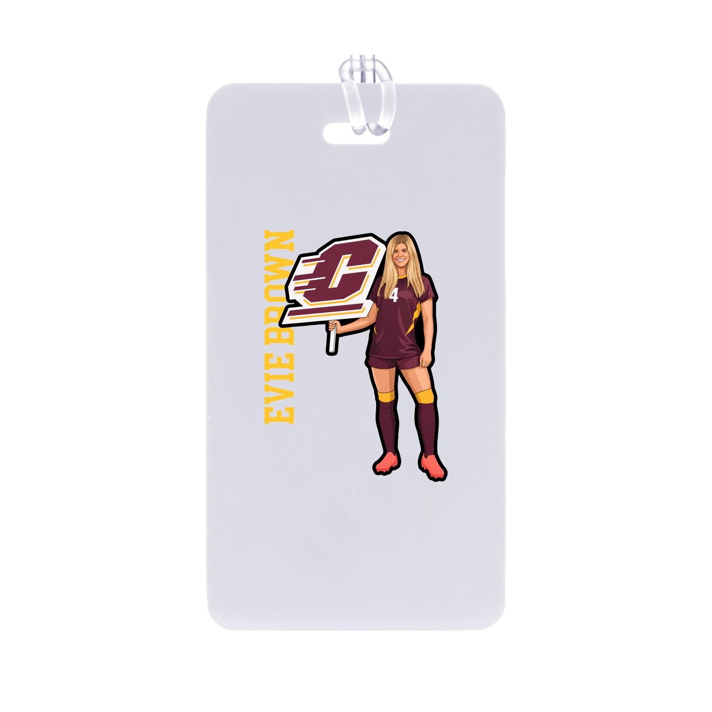 Bag Tag — Name Vertical in Classic