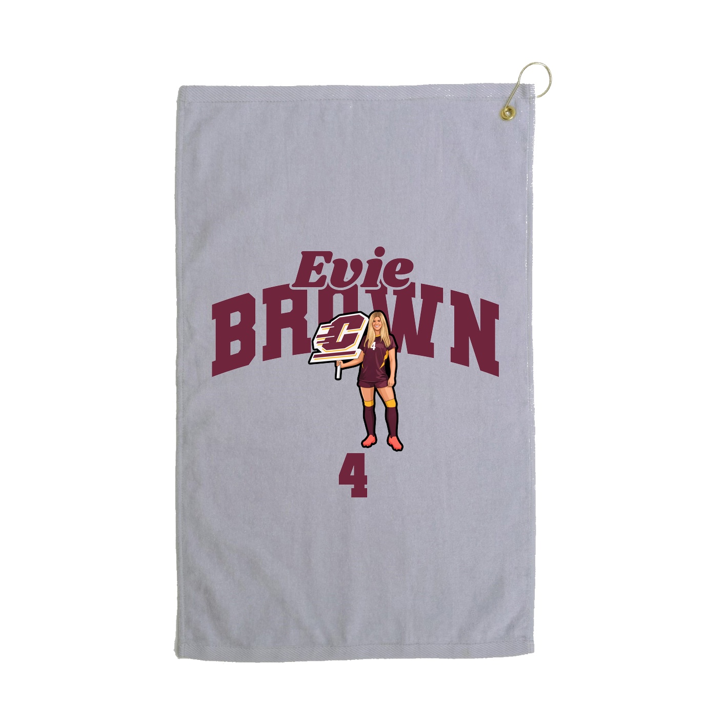 Golf Towel — Signature Arch in Grey