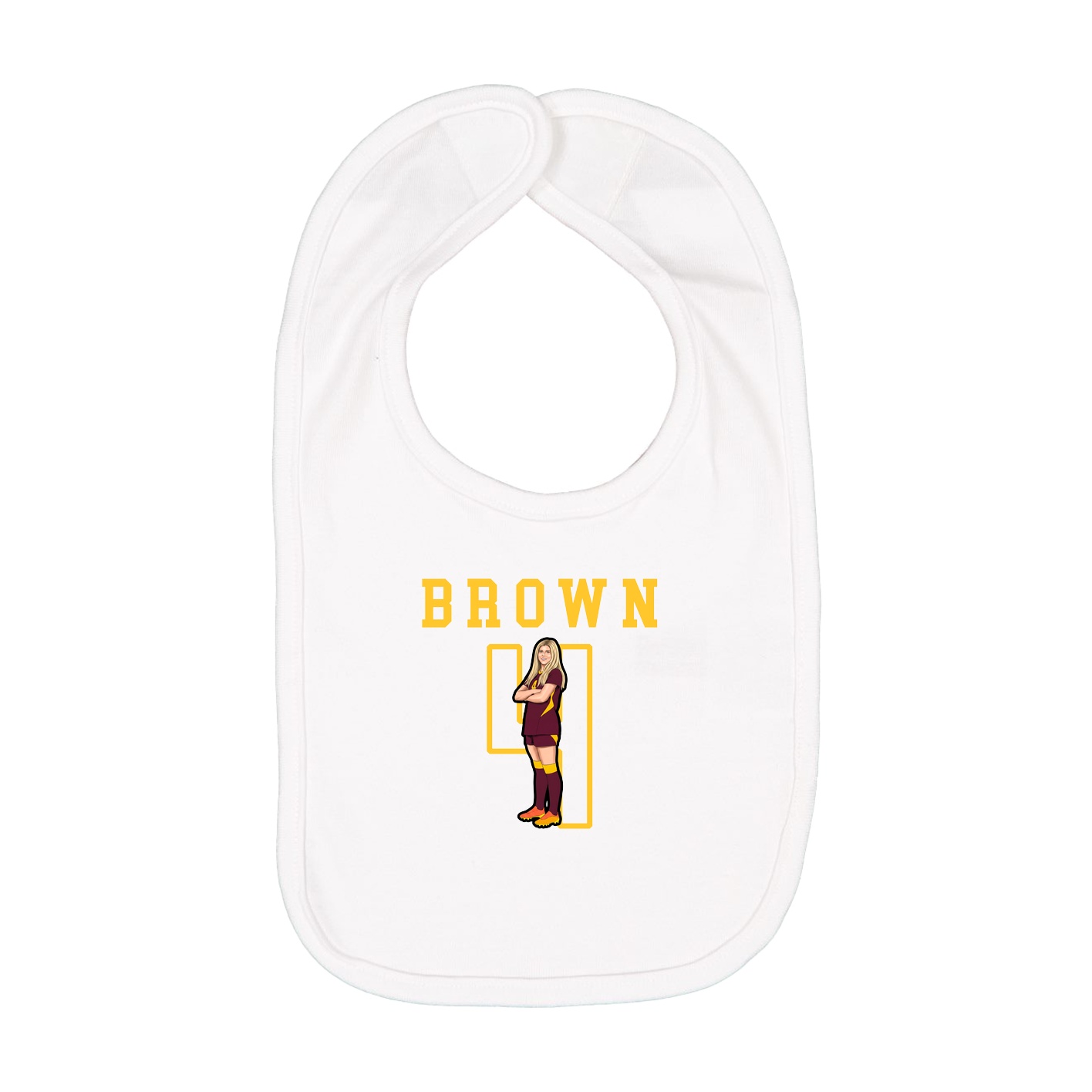 Infant Bib — Shirsey in White