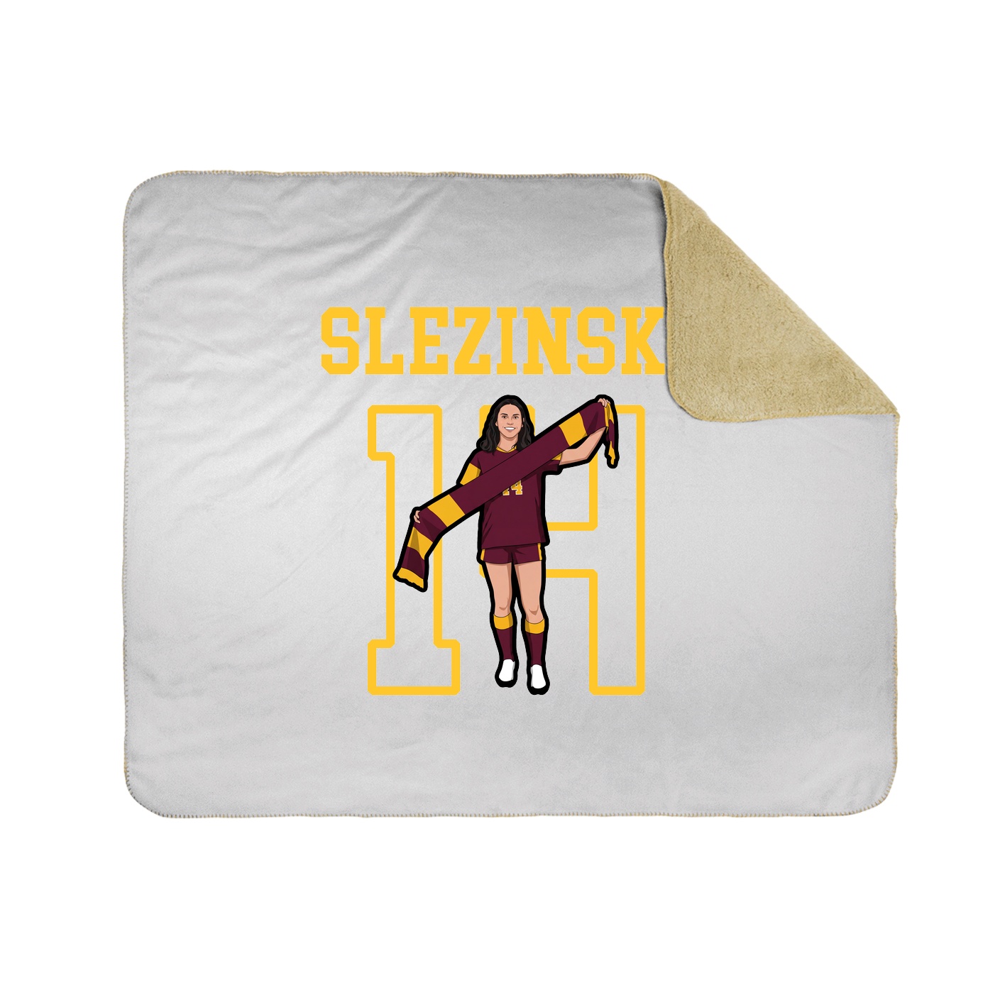 Throw Blanket — Shirsey in White