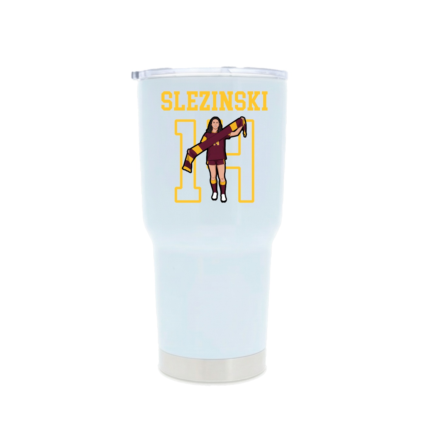 30oz Stainless Steel Tumbler — Shirsey in White