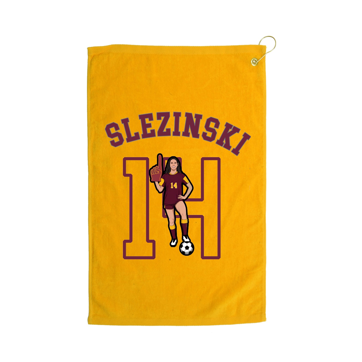 Golf Towel — Shirsey Arch in Gold
