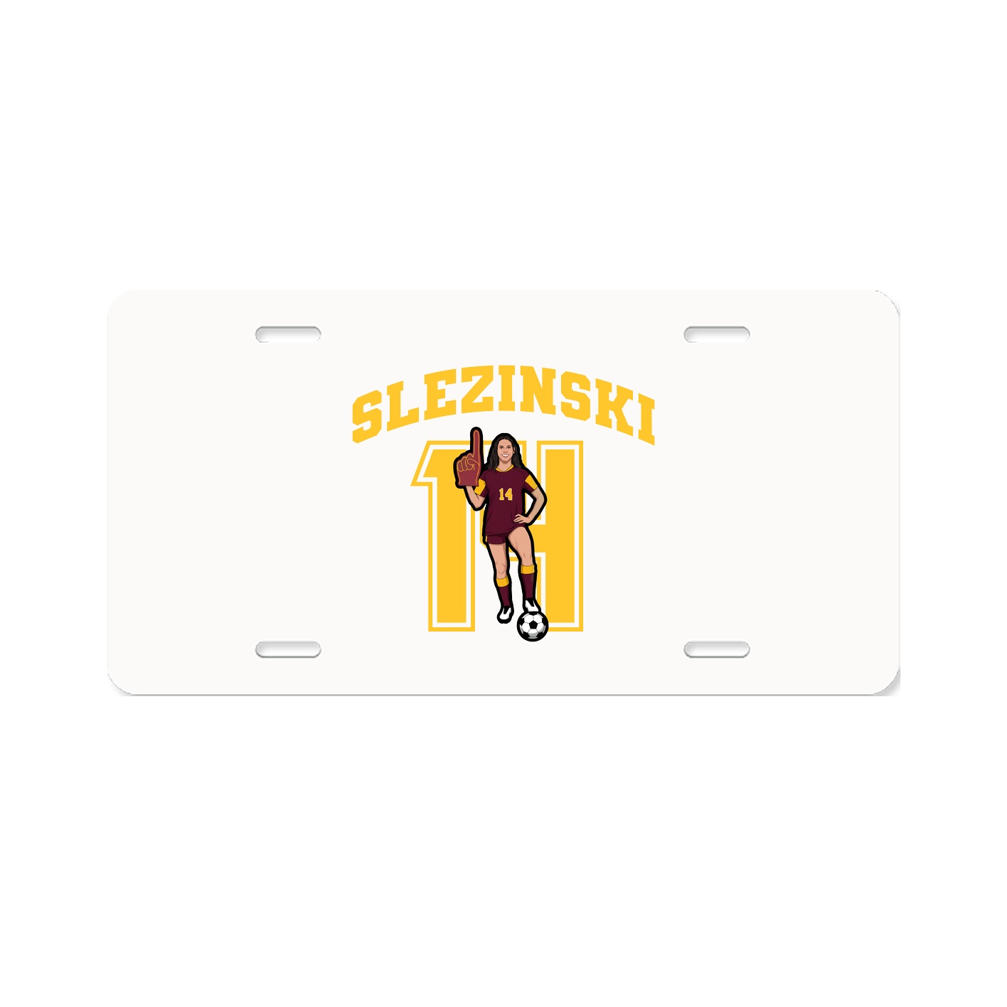 License Plate — Number in Classic