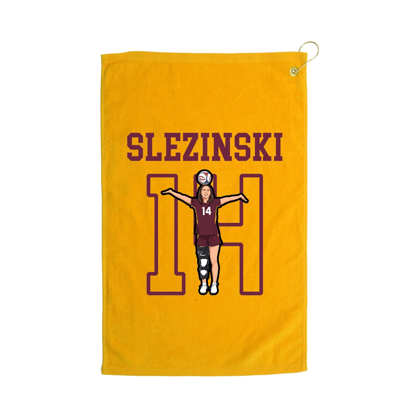 Golf Towel — Shirsey in Gold