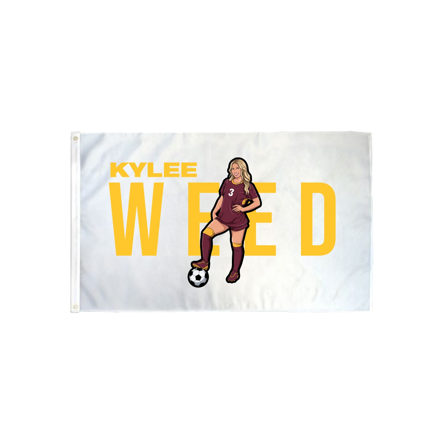 3x5 Flag — Player Name in Classic