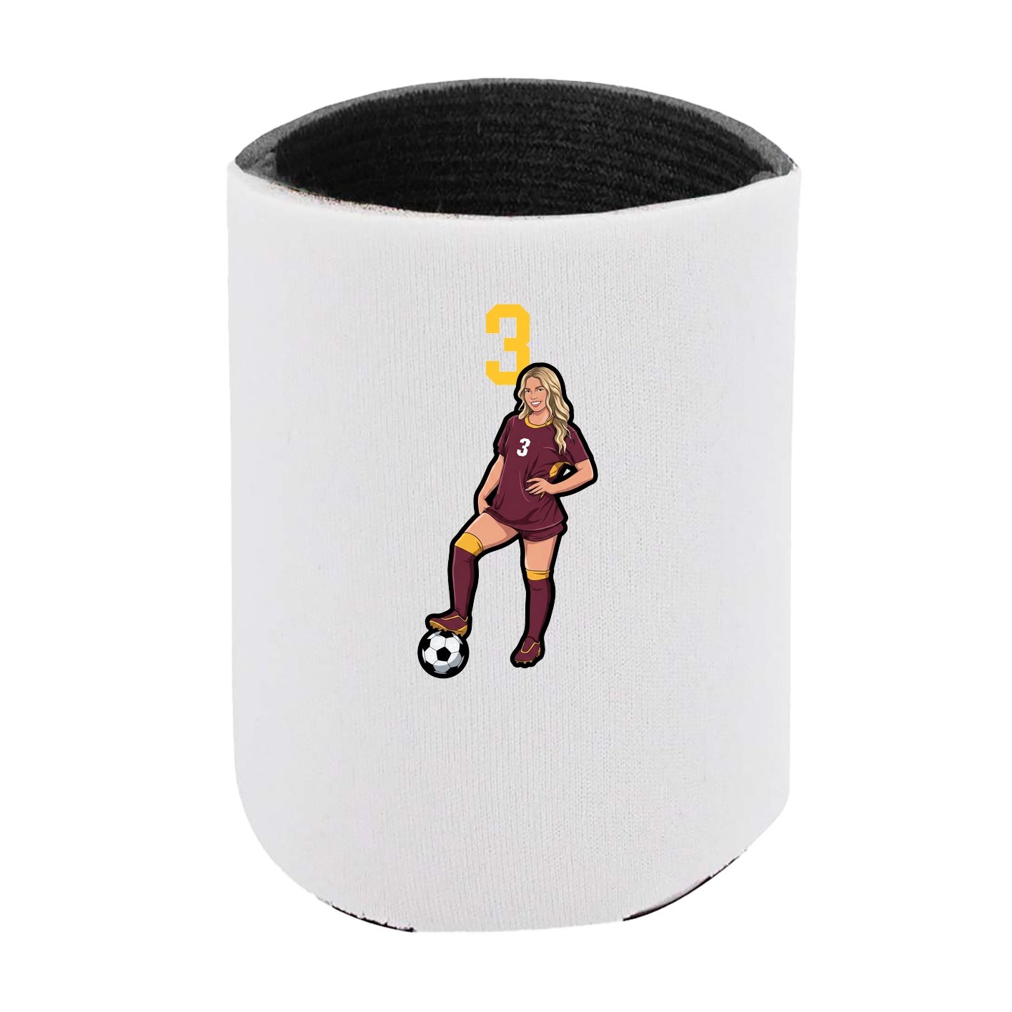 Can Holder — Number Top in White