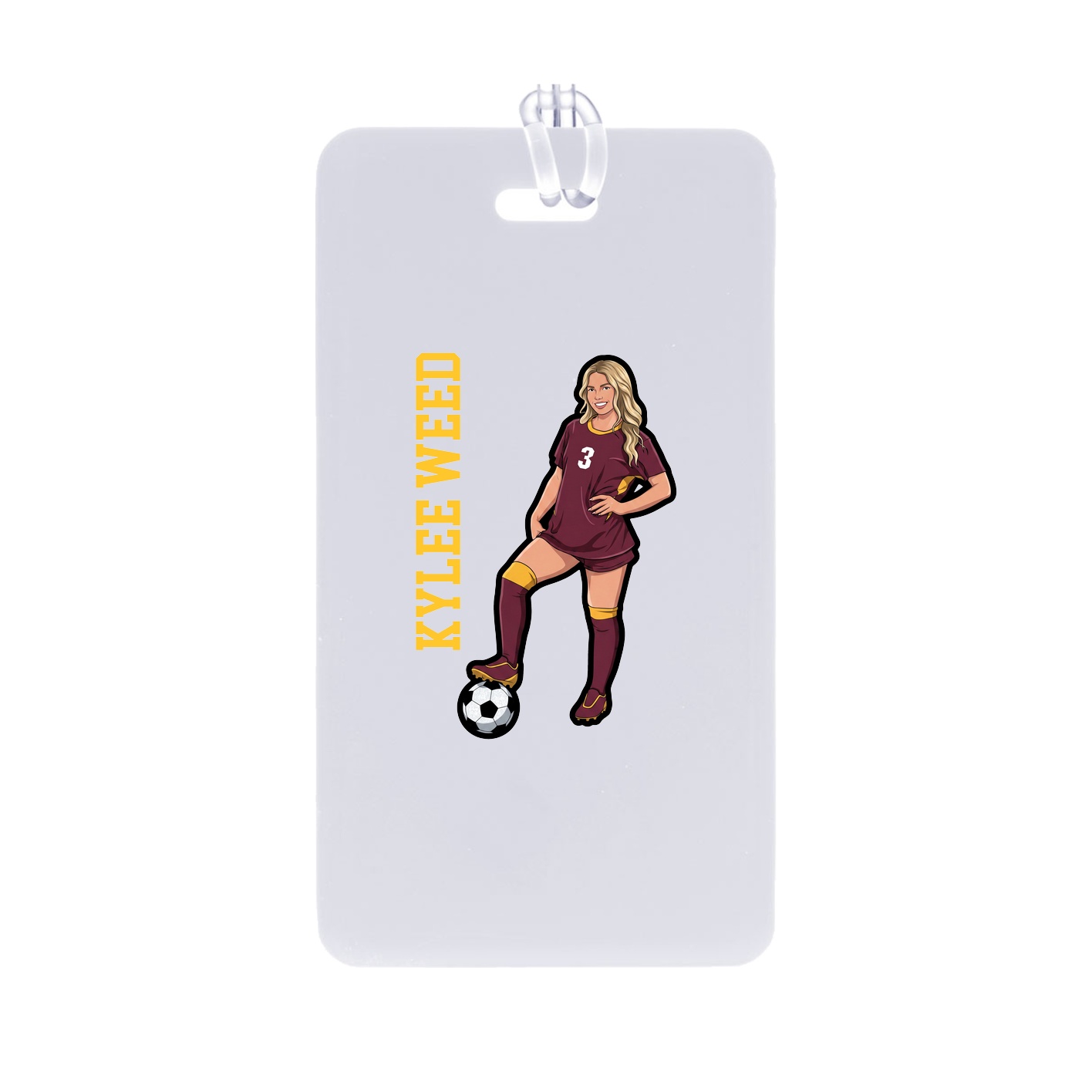 Bag Tag — Name Vertical in Classic