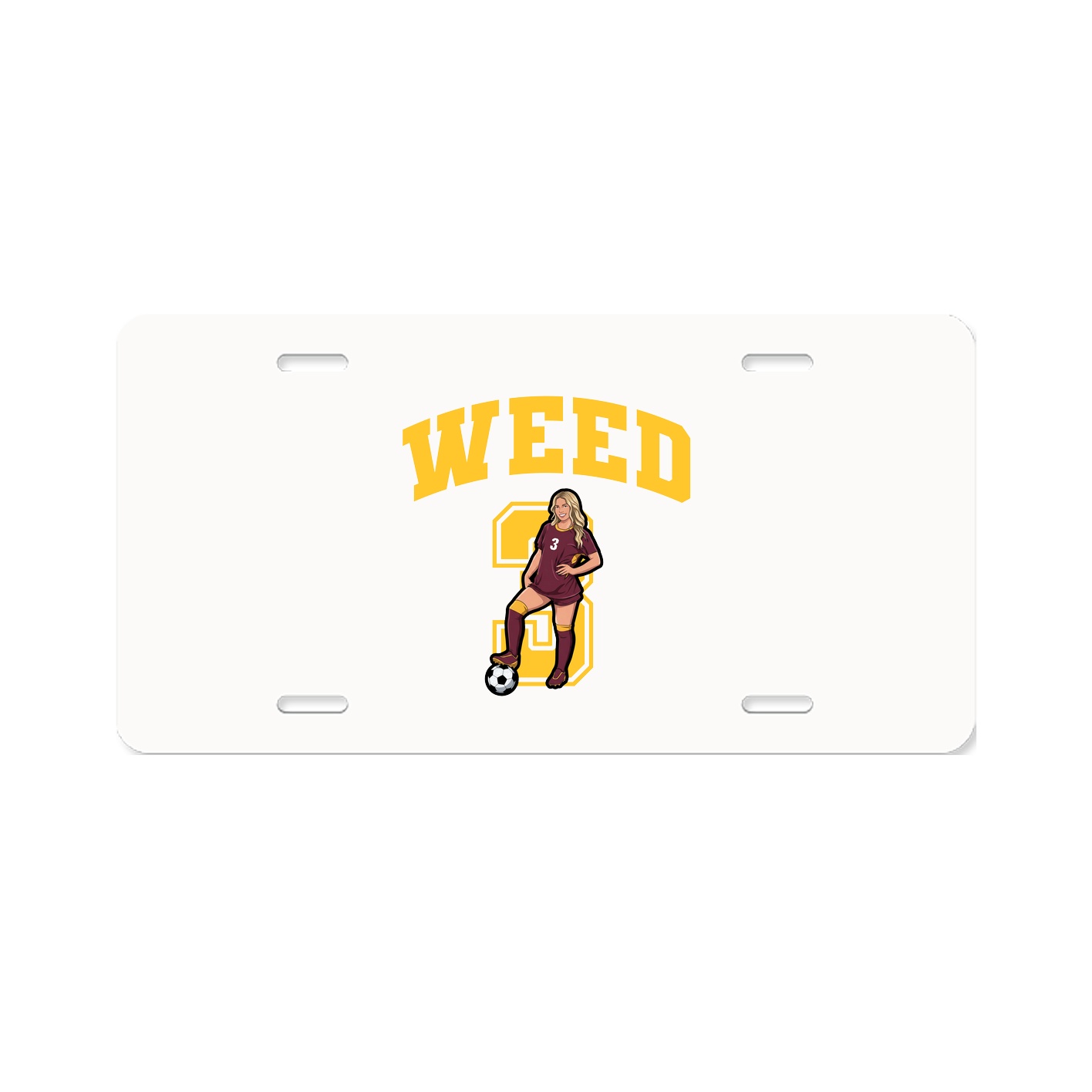 License Plate — Number in Classic