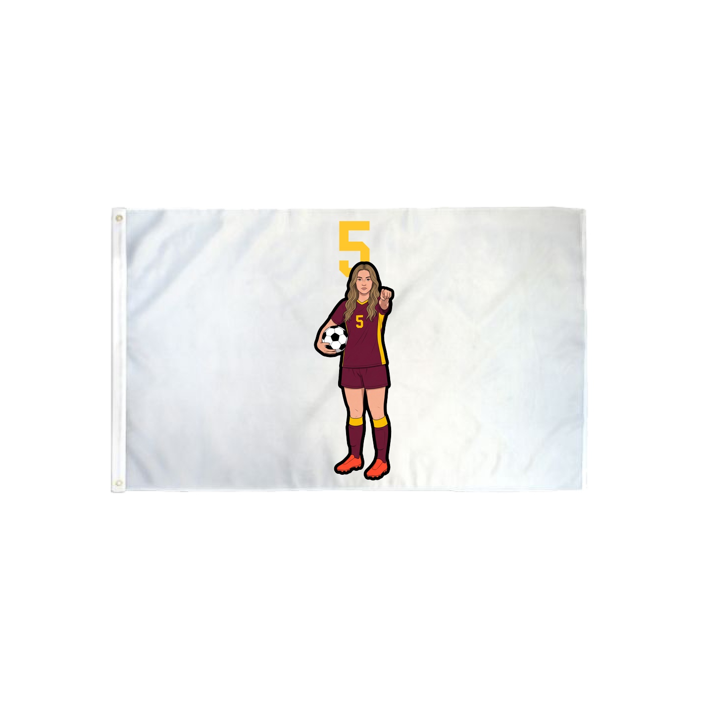 3x5 Flag — Number Top in Classic