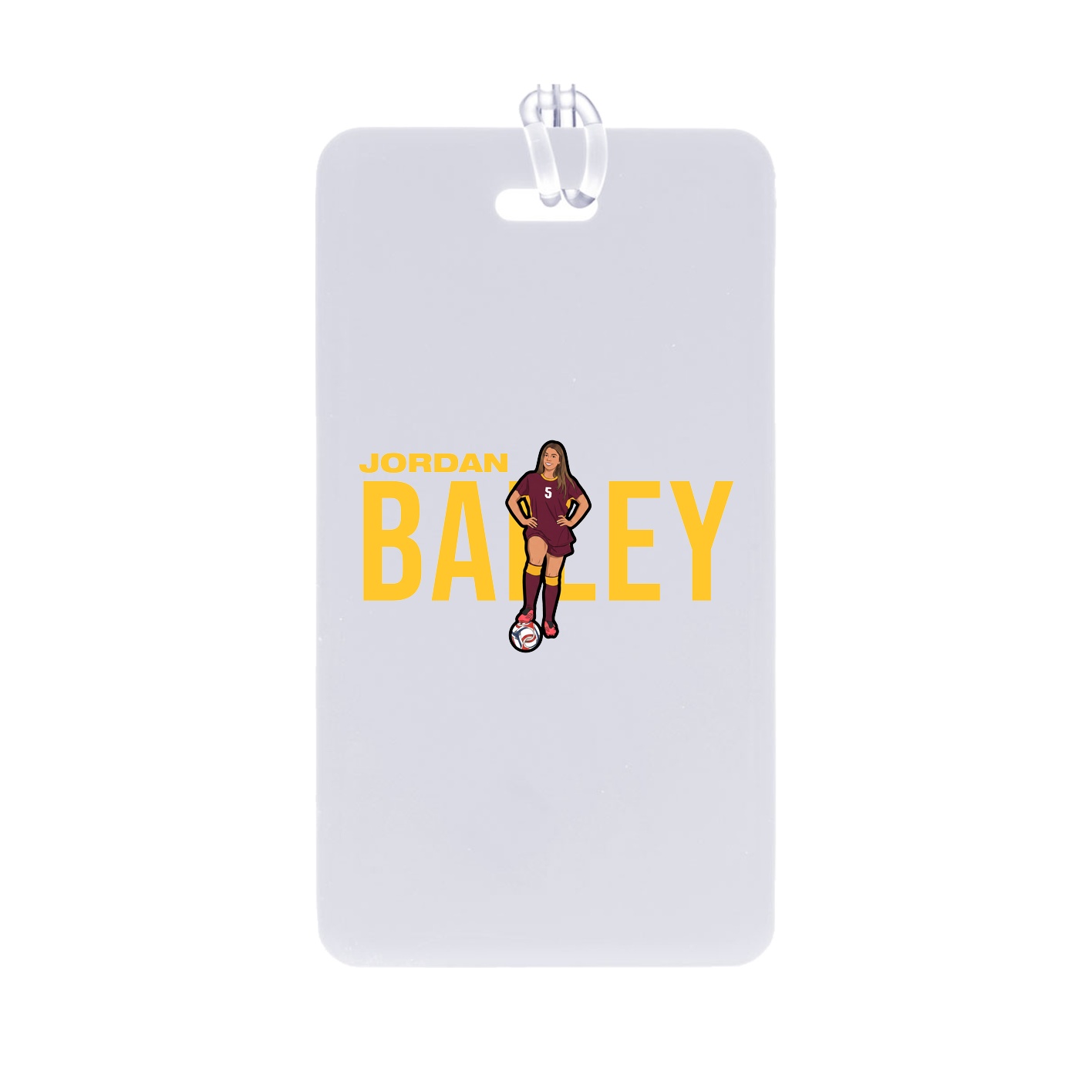 Bag Tag — Player Name in Classic