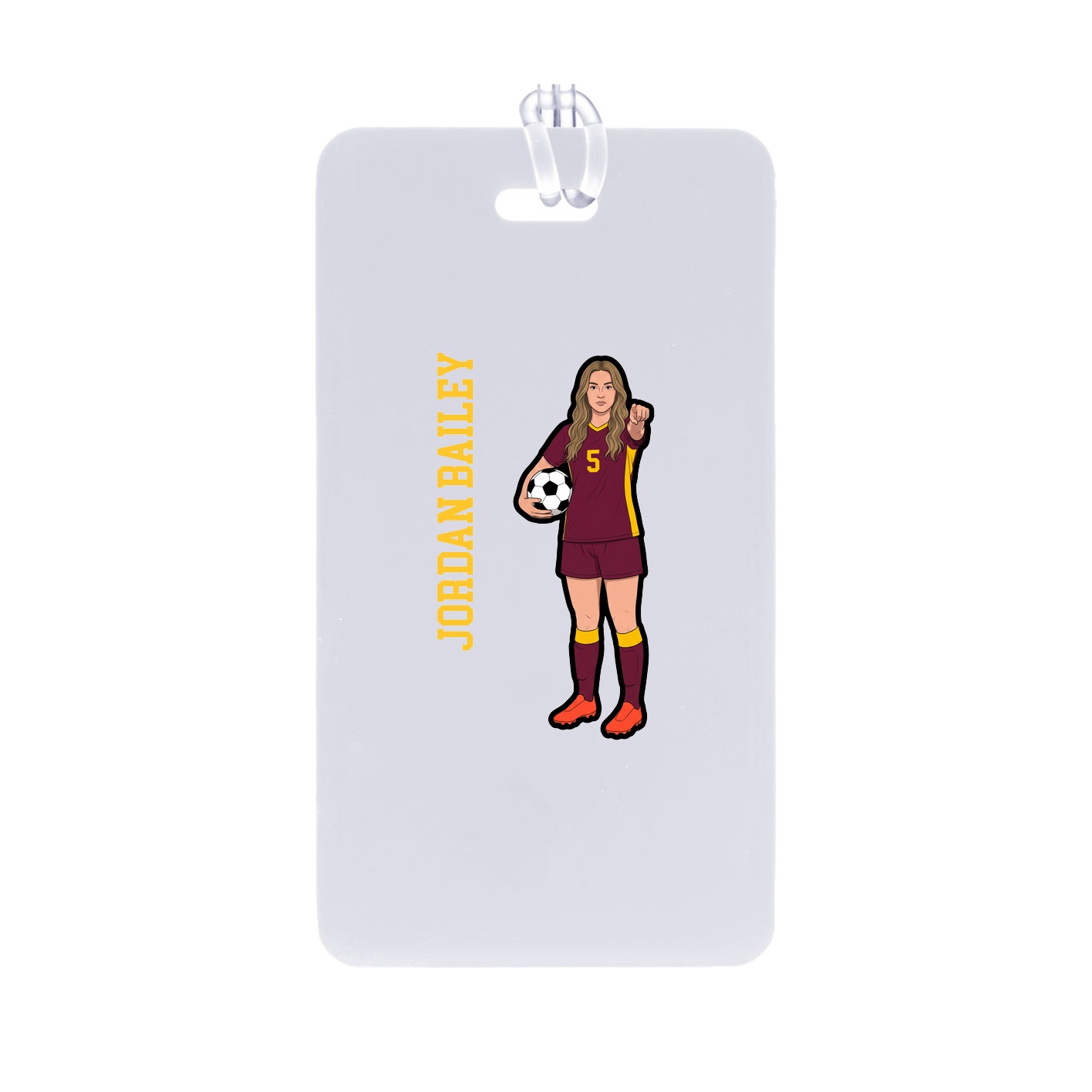 Bag Tag — Name Vertical in Classic