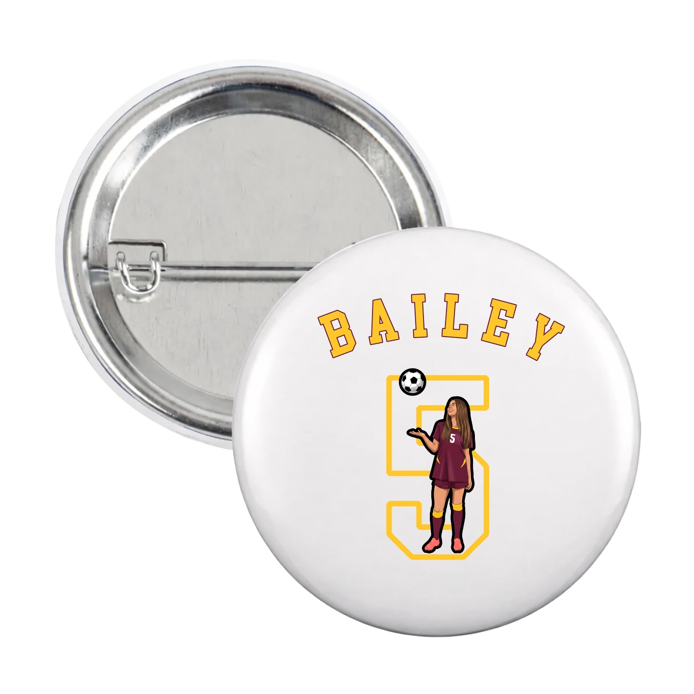 Game Day Button — Shirsey Arch in White