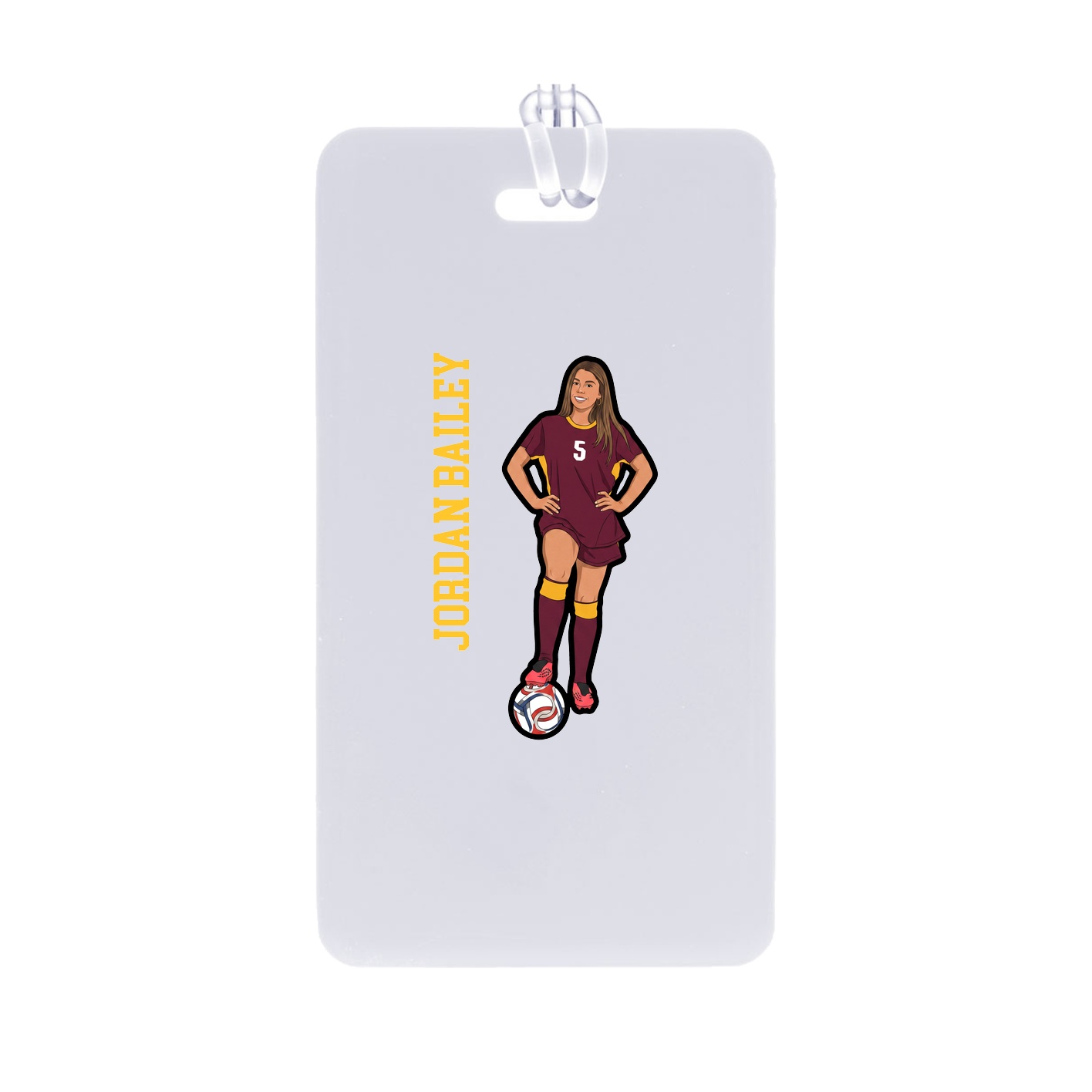 Bag Tag — Name Vertical in Classic