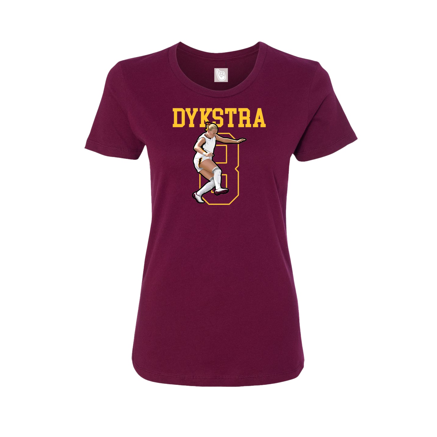 Fitted Women's Tee — Shirsey in Maroon