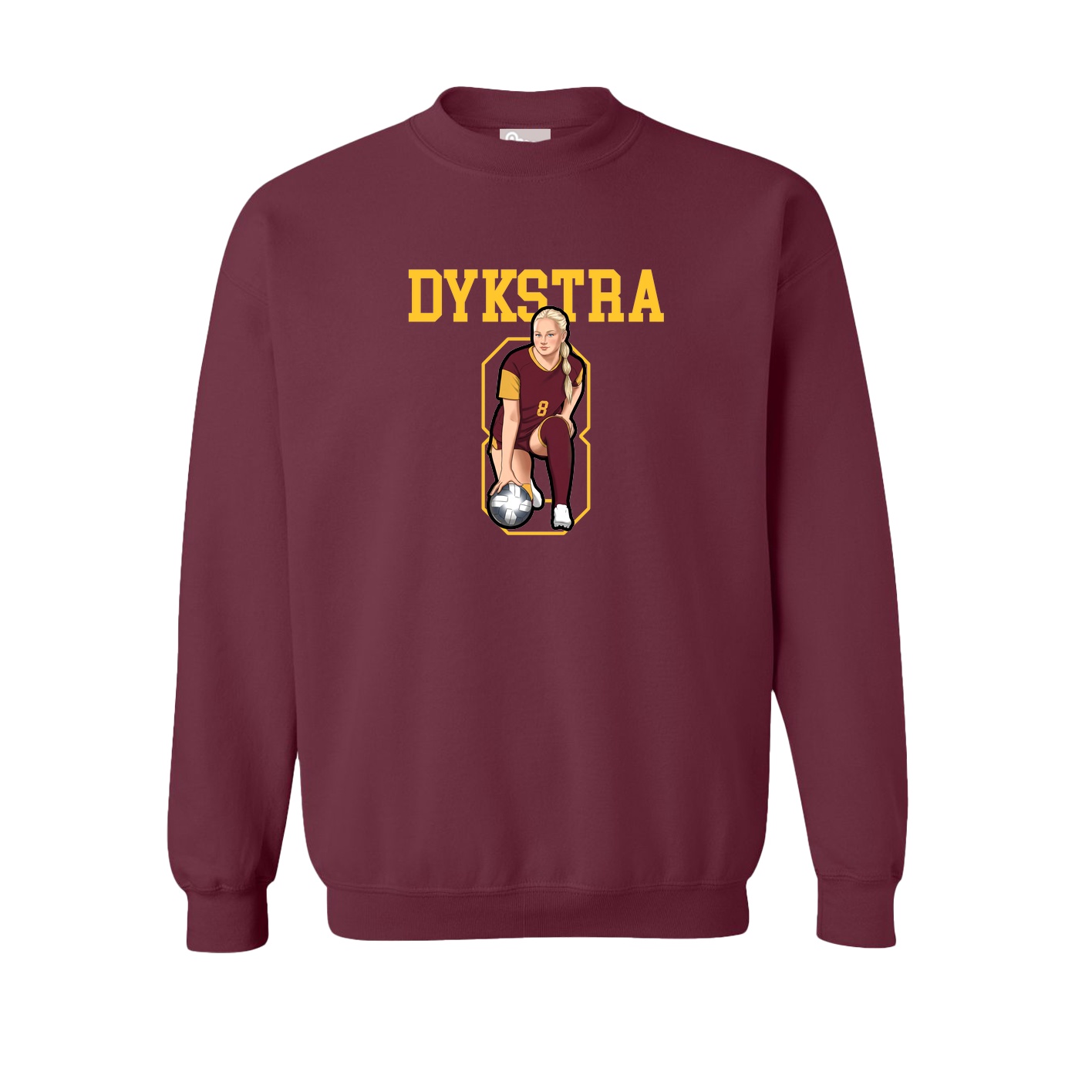 Fleece Crew — Shirsey in Maroon