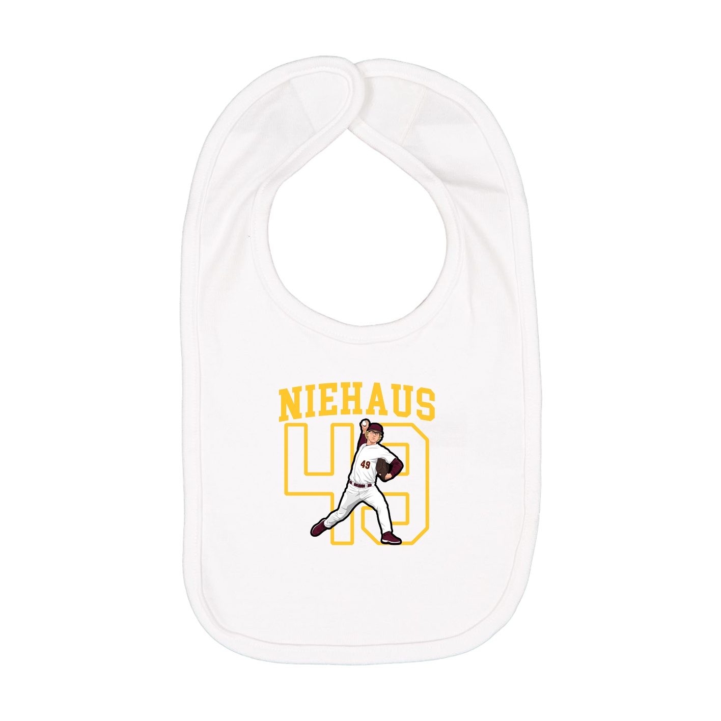 Infant Bib — Shirsey in White
