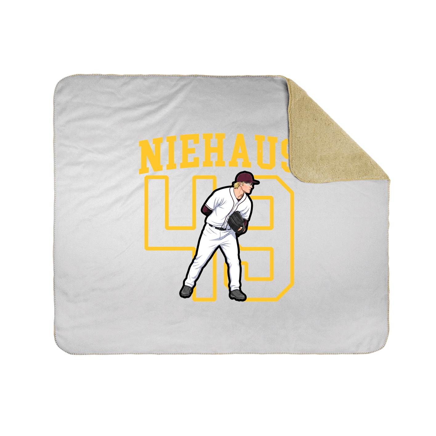 Throw Blanket — Shirsey in White