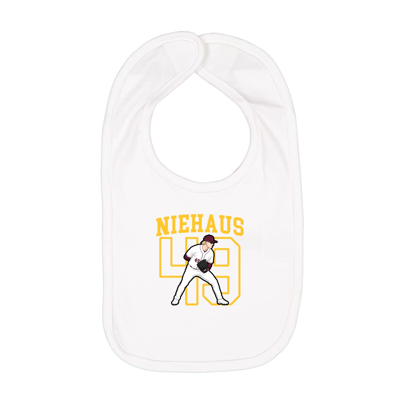 Infant Bib — Shirsey in White