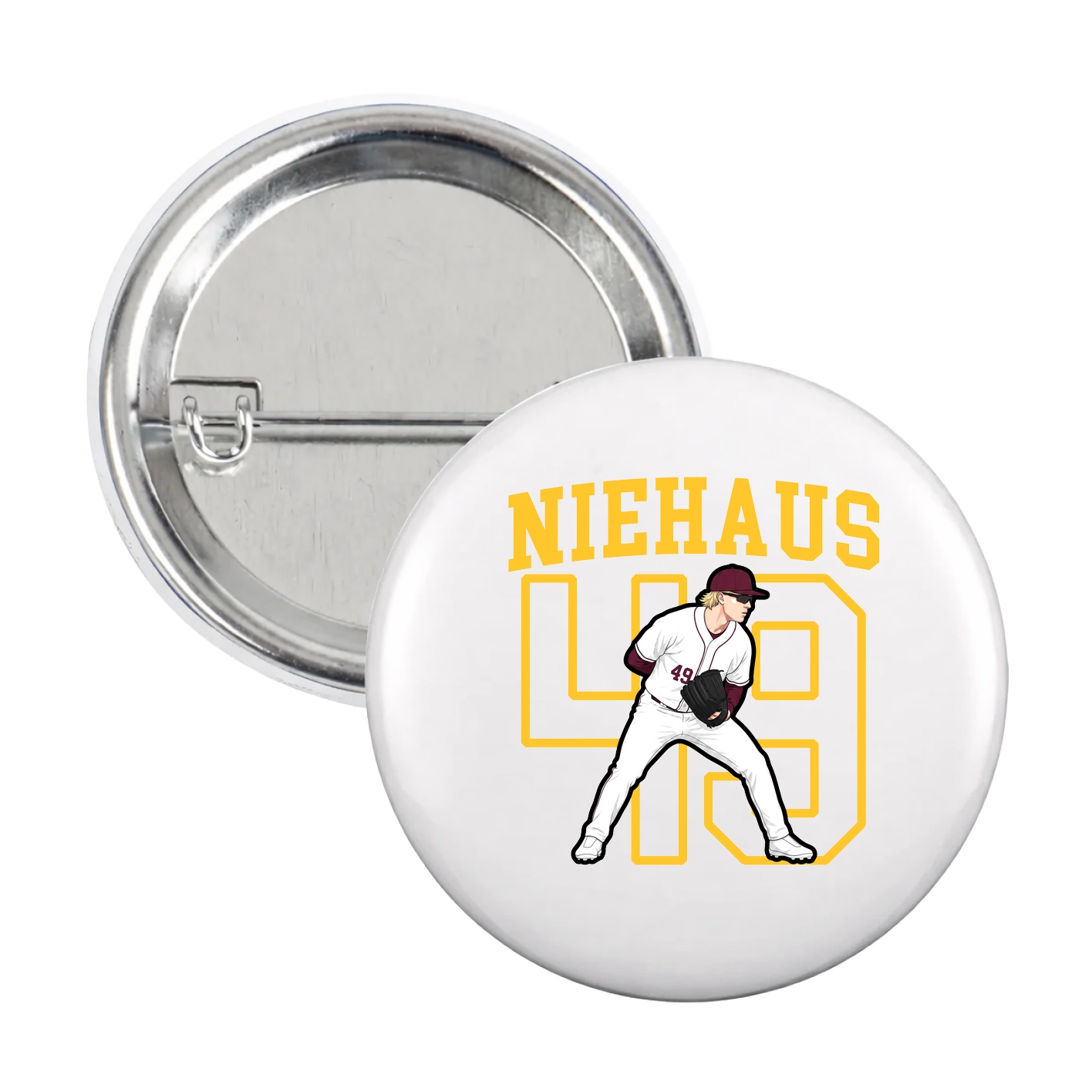 Game Day Button — Shirsey in White