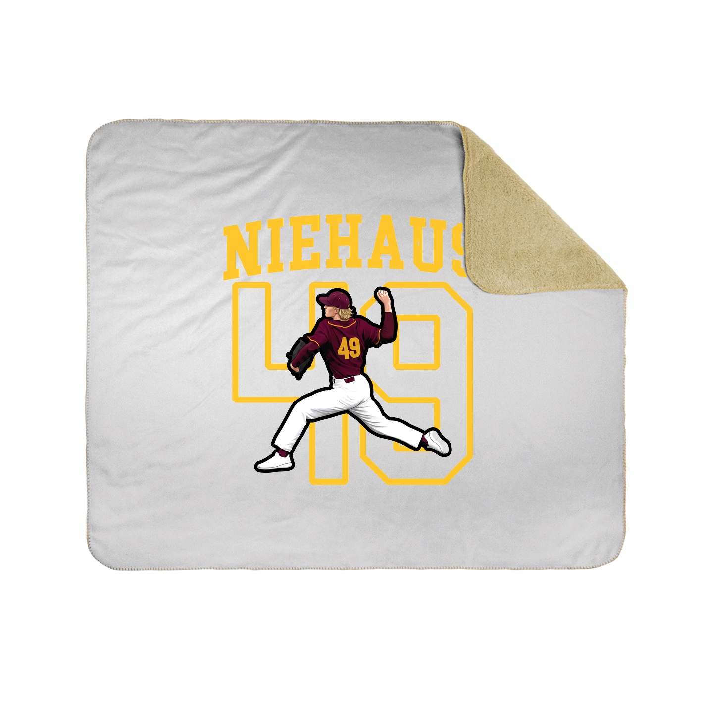 Throw Blanket — Shirsey in White
