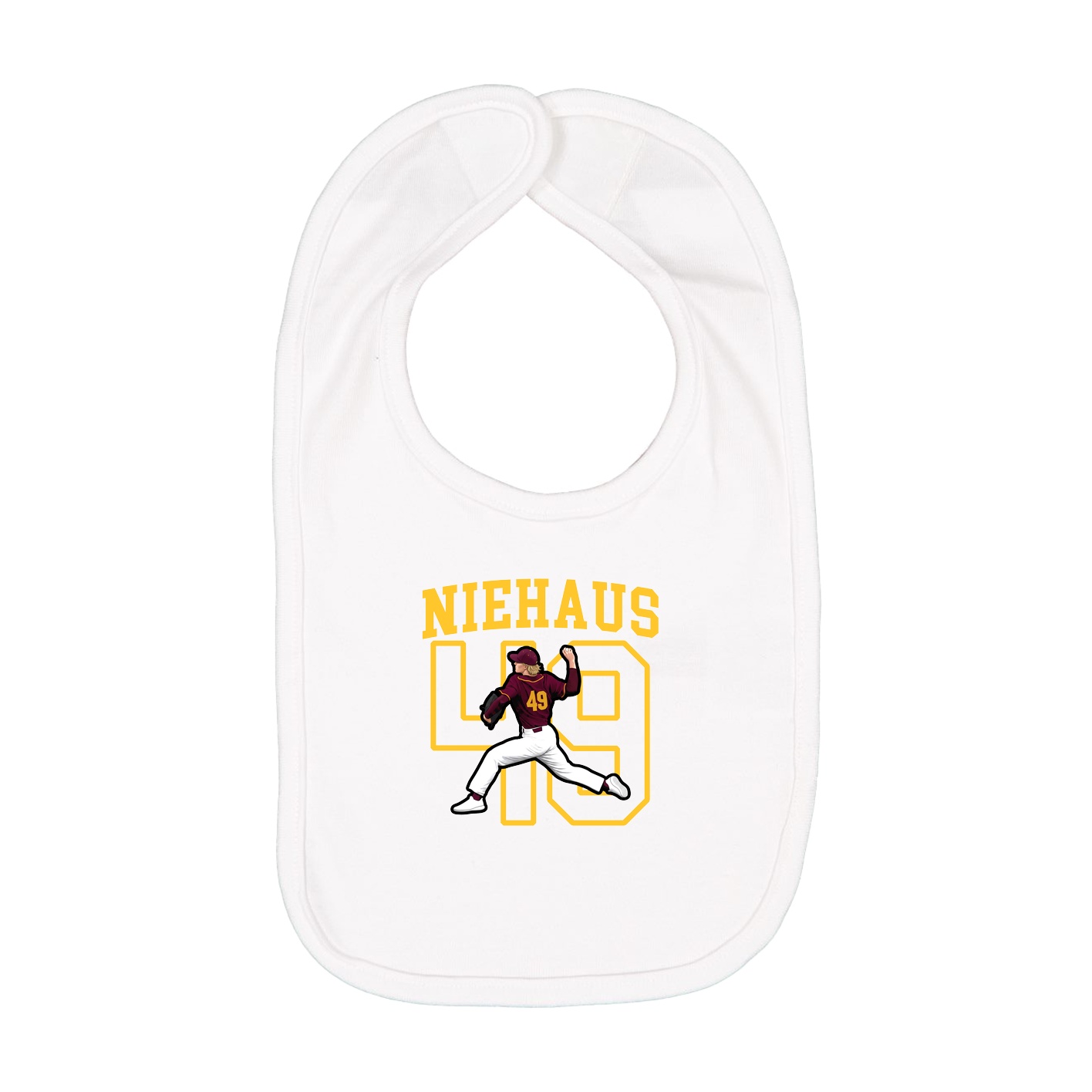 Infant Bib — Shirsey in White