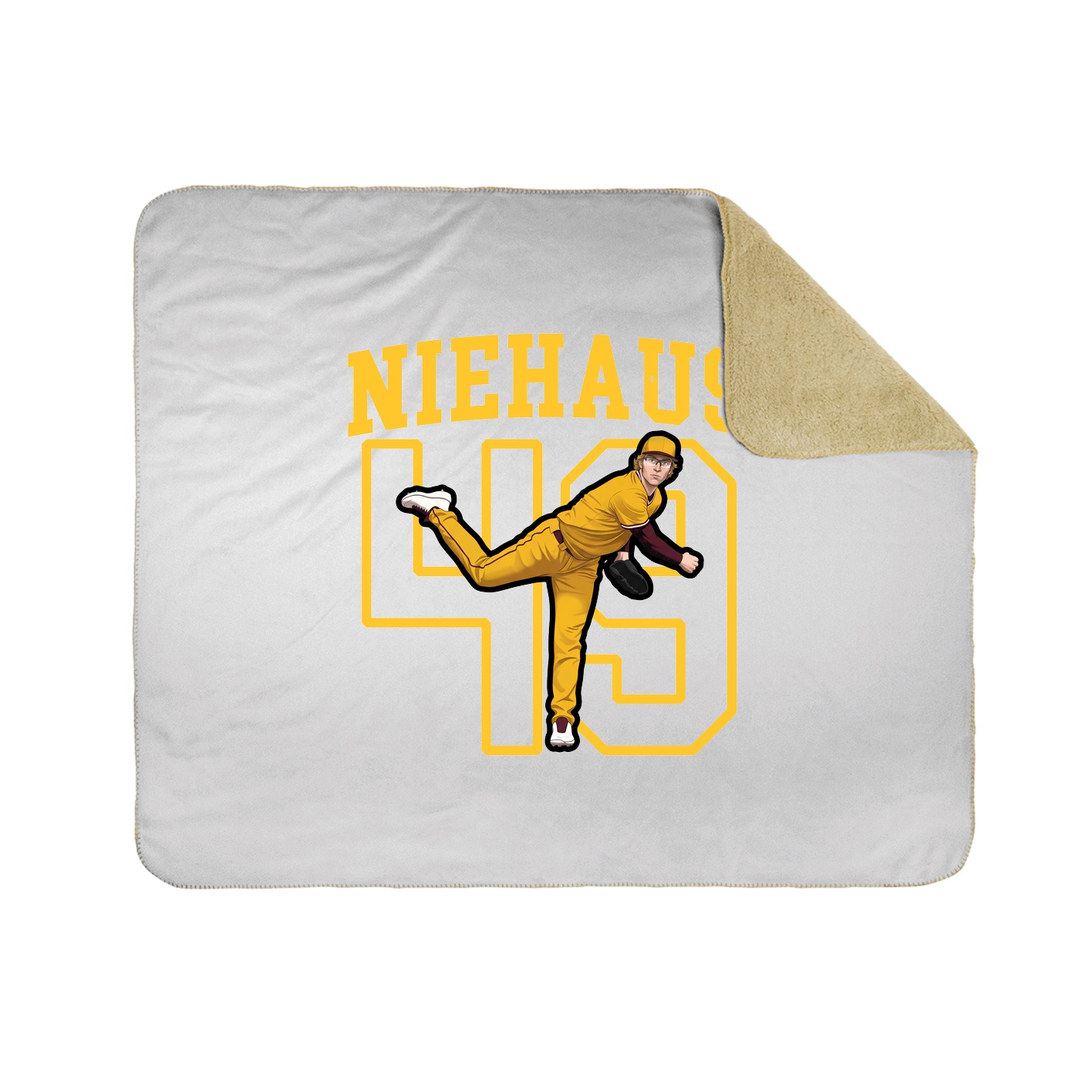 Throw Blanket — Shirsey in White