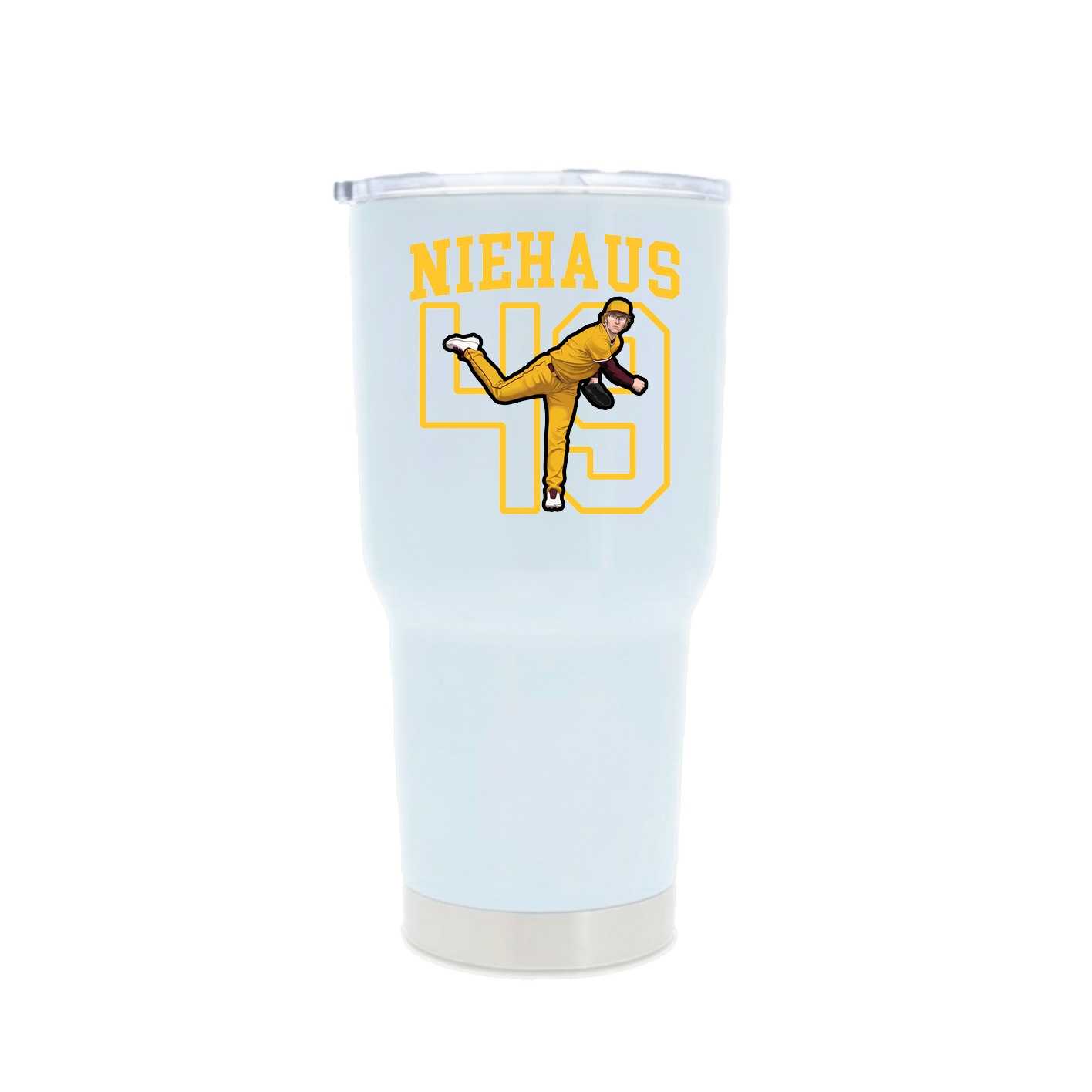 30oz Stainless Steel Tumbler — Shirsey in White