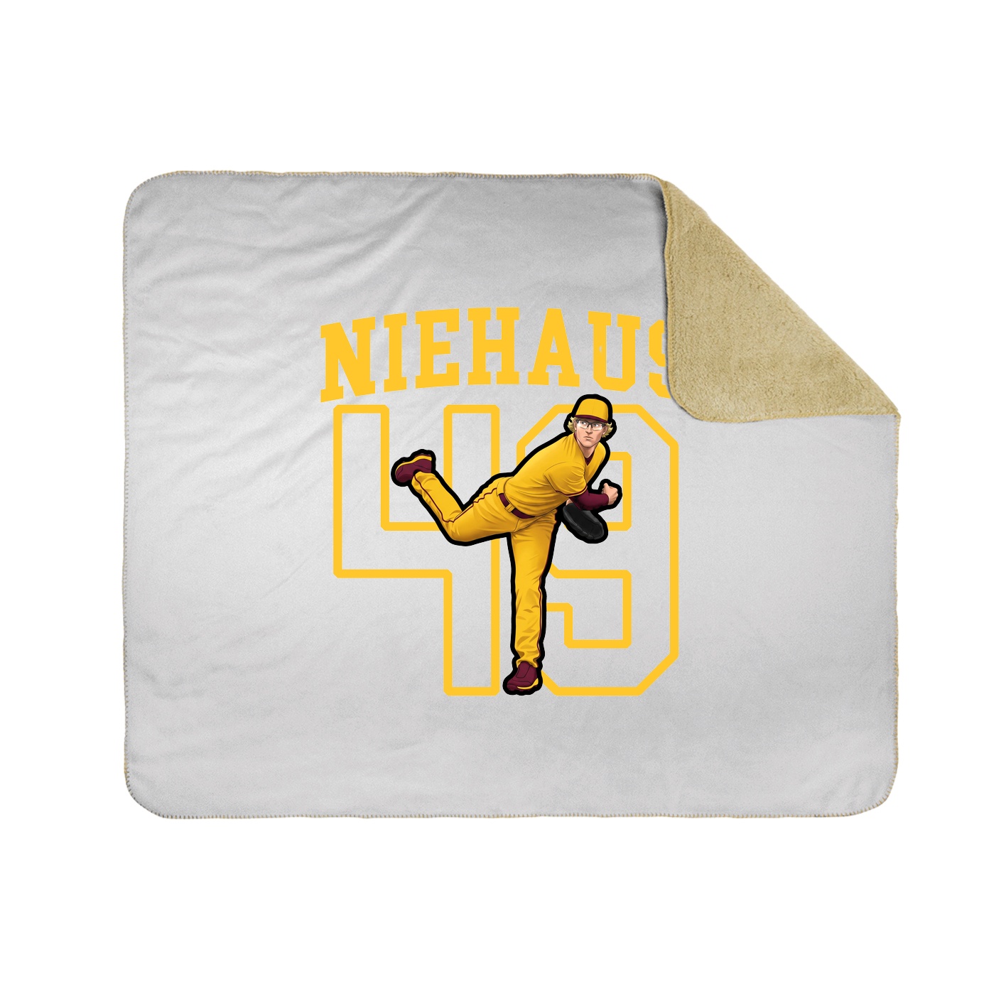 50x60 Sherpa Lined Throw Blanket